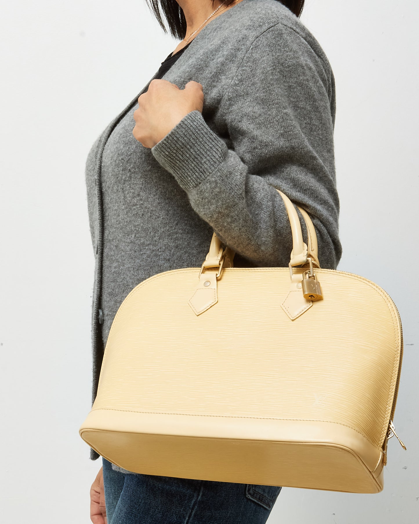 Louis Vuitton Vanilla Epi Leather Alma PM Bag