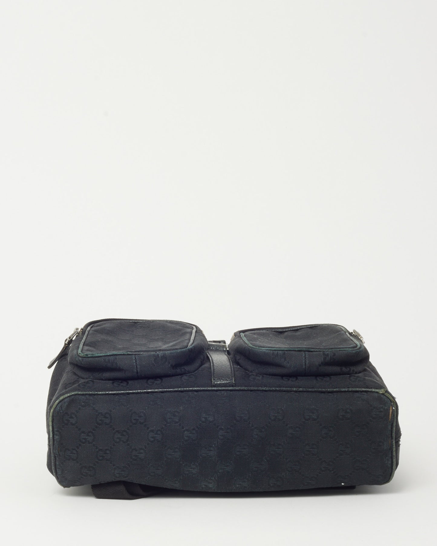 Gucci Black Monogram GG Canvas Jackie Rucksack Backpack
