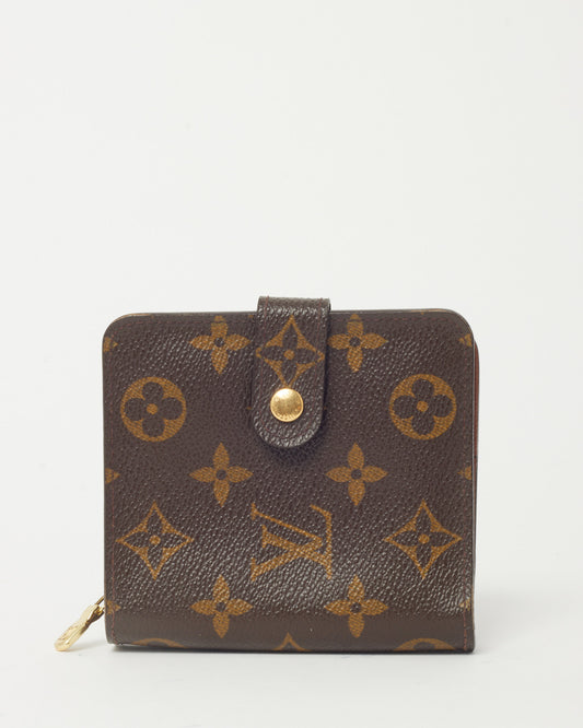 Louis Vuitton Monogram Canvas Compact Zipped Wallet