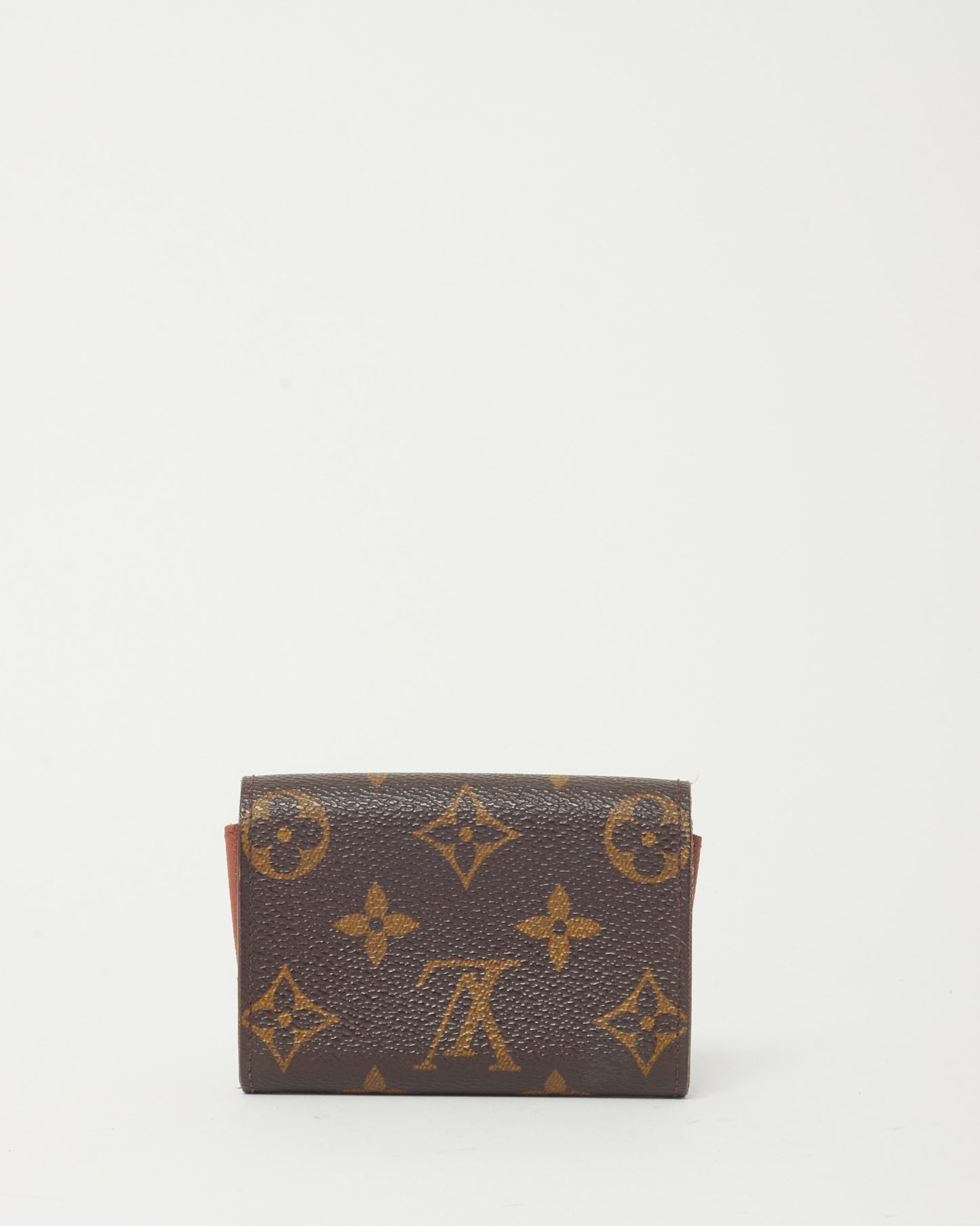 Louis Vuitton Monogram Canvas Compact Card Holder Snap Coin Purse Wallet