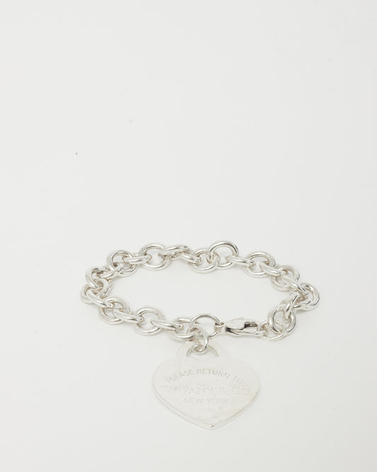 Tiffany & Co. Sterling Silver Return To Tiffany Heart Tag Charm Bracelet