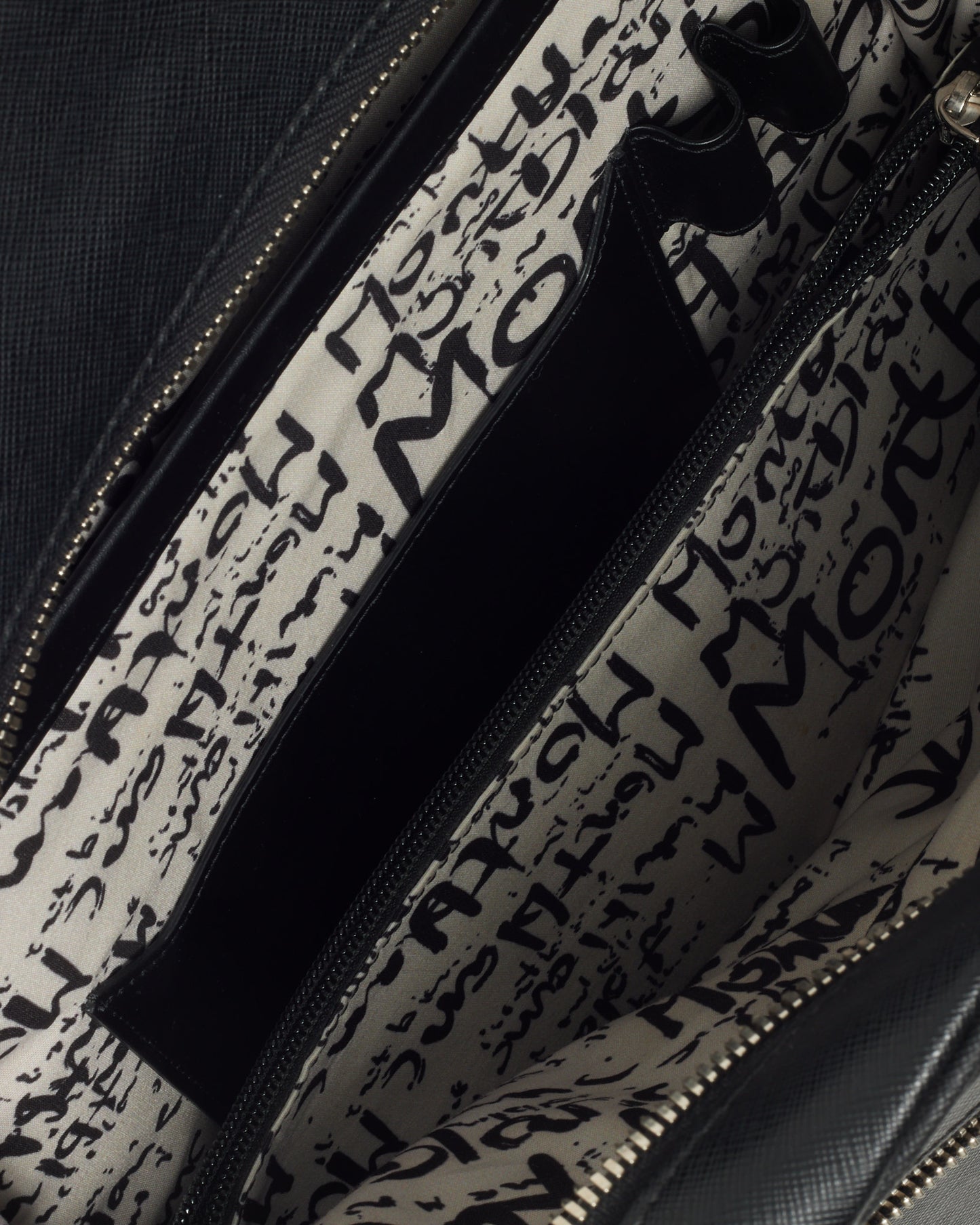 Montblanc Black Leather Sartorial Calligraphy Backpack