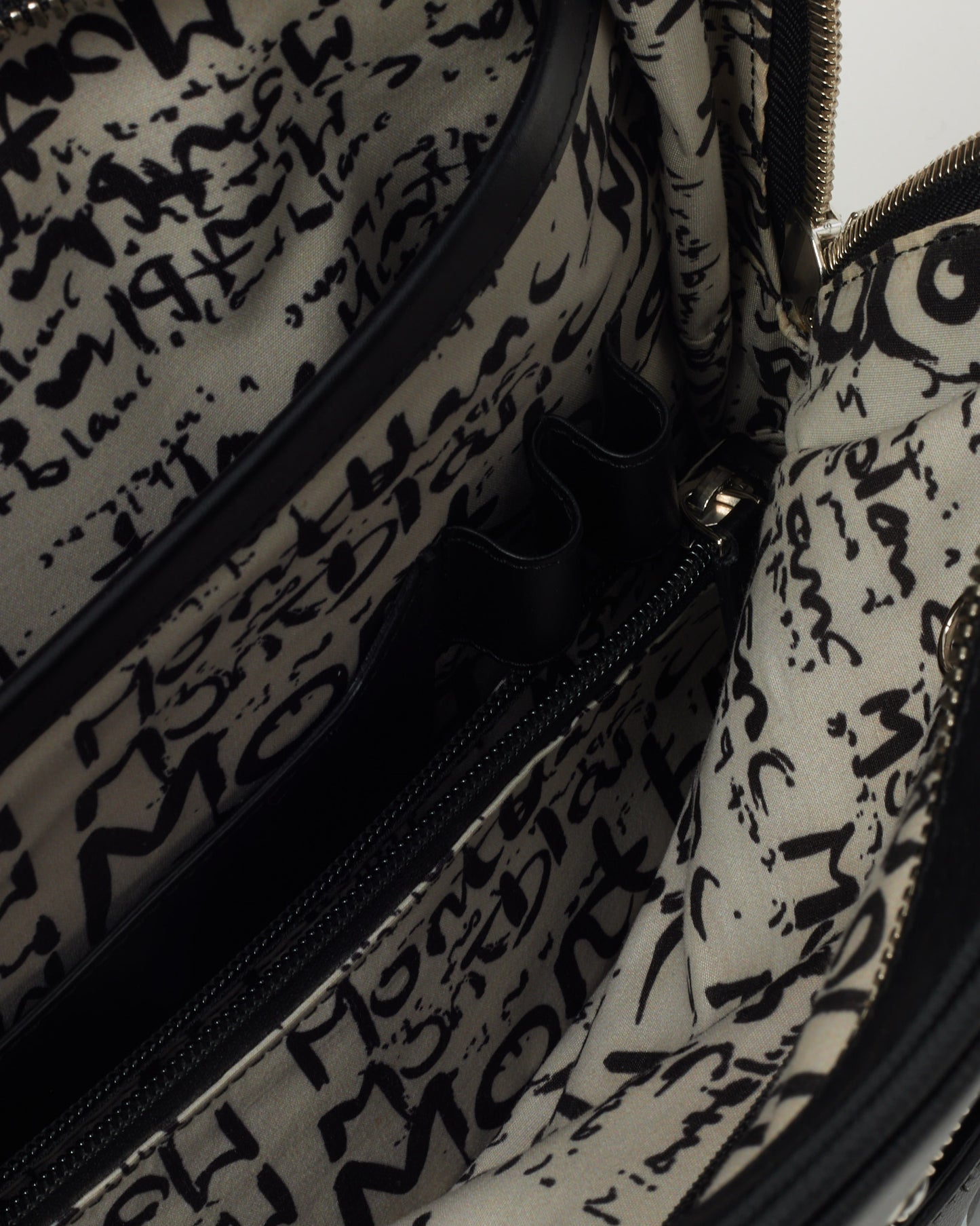 Montblanc Black Leather Sartorial Calligraphy Backpack