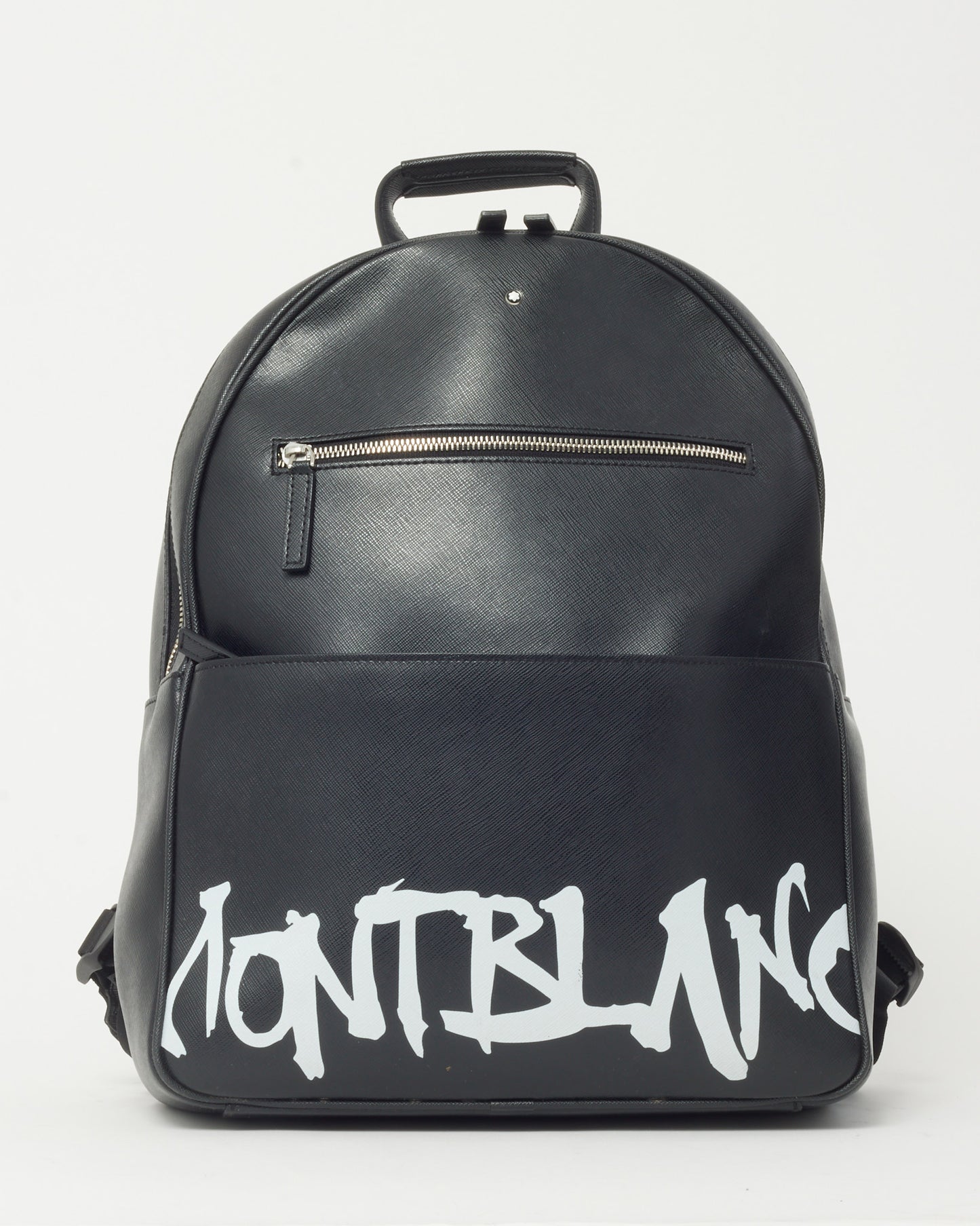 Montblanc Black Leather Sartorial Calligraphy Backpack