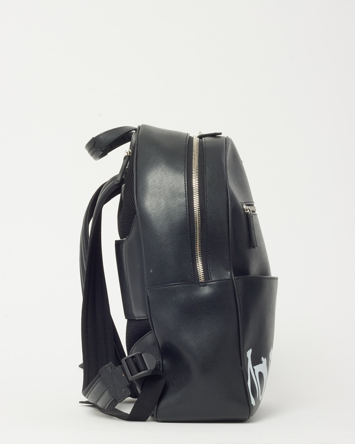 Montblanc Black Leather Sartorial Calligraphy Backpack