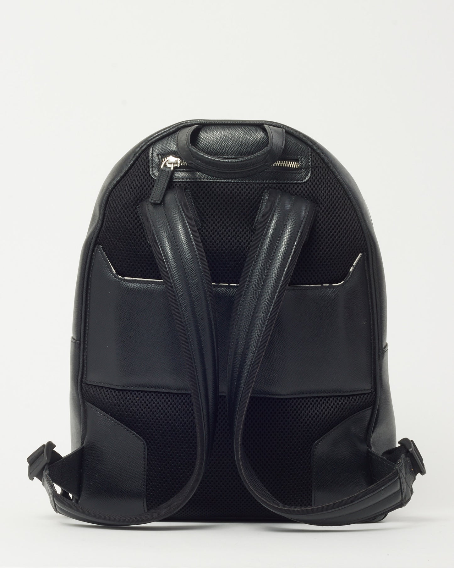Montblanc Black Leather Sartorial Calligraphy Backpack