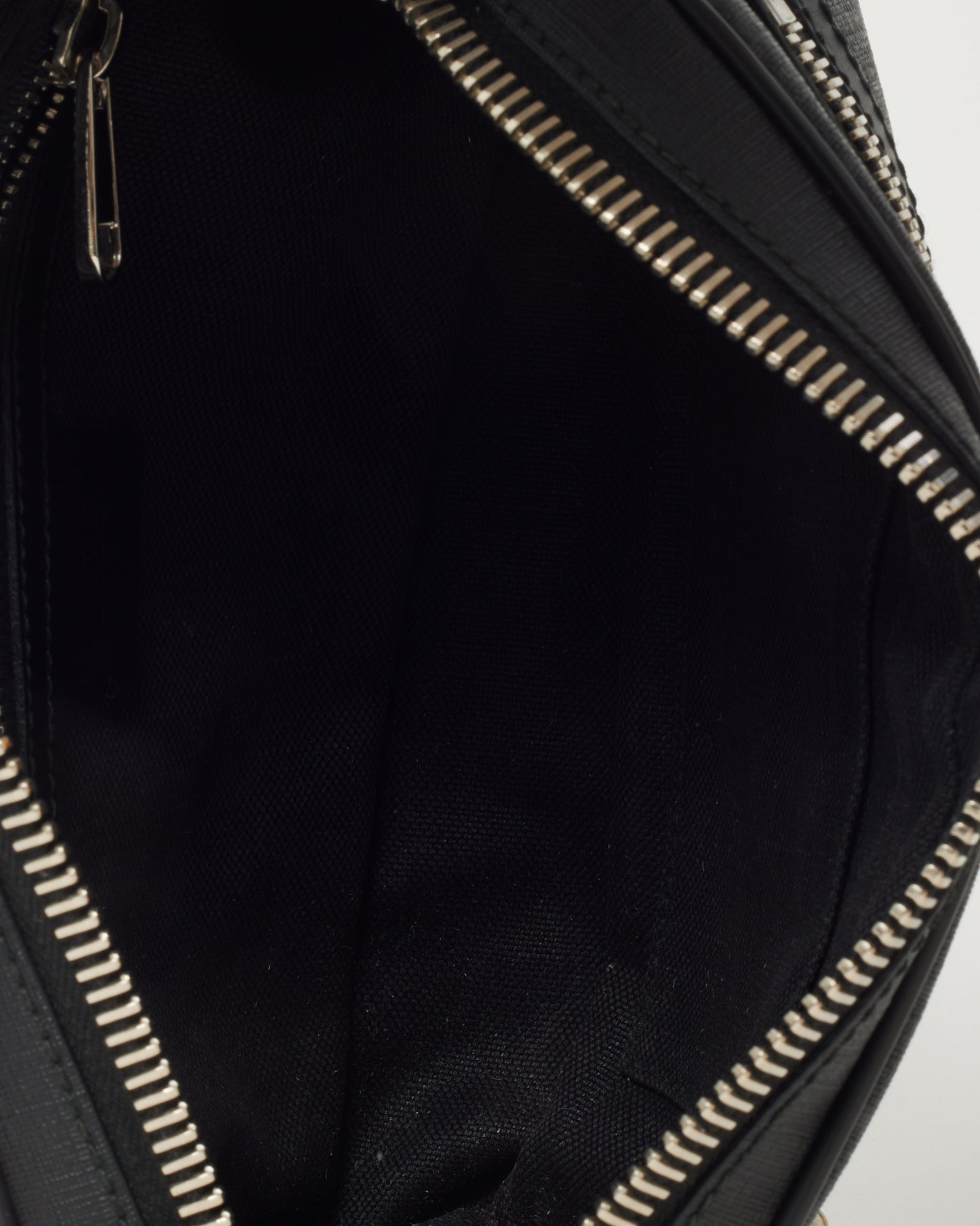 Gucci Black GG Monogram Coated Canvas Web Soft Zip Belt Bag