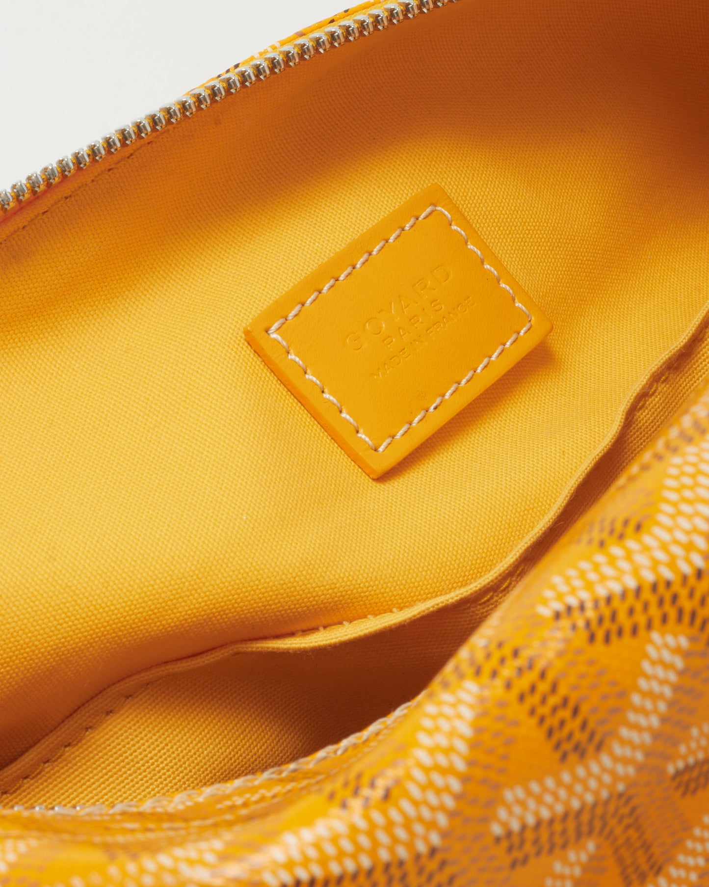 Goyard Yellow Goyardine Coated Canvas Bowling 25 Toiletry Bag