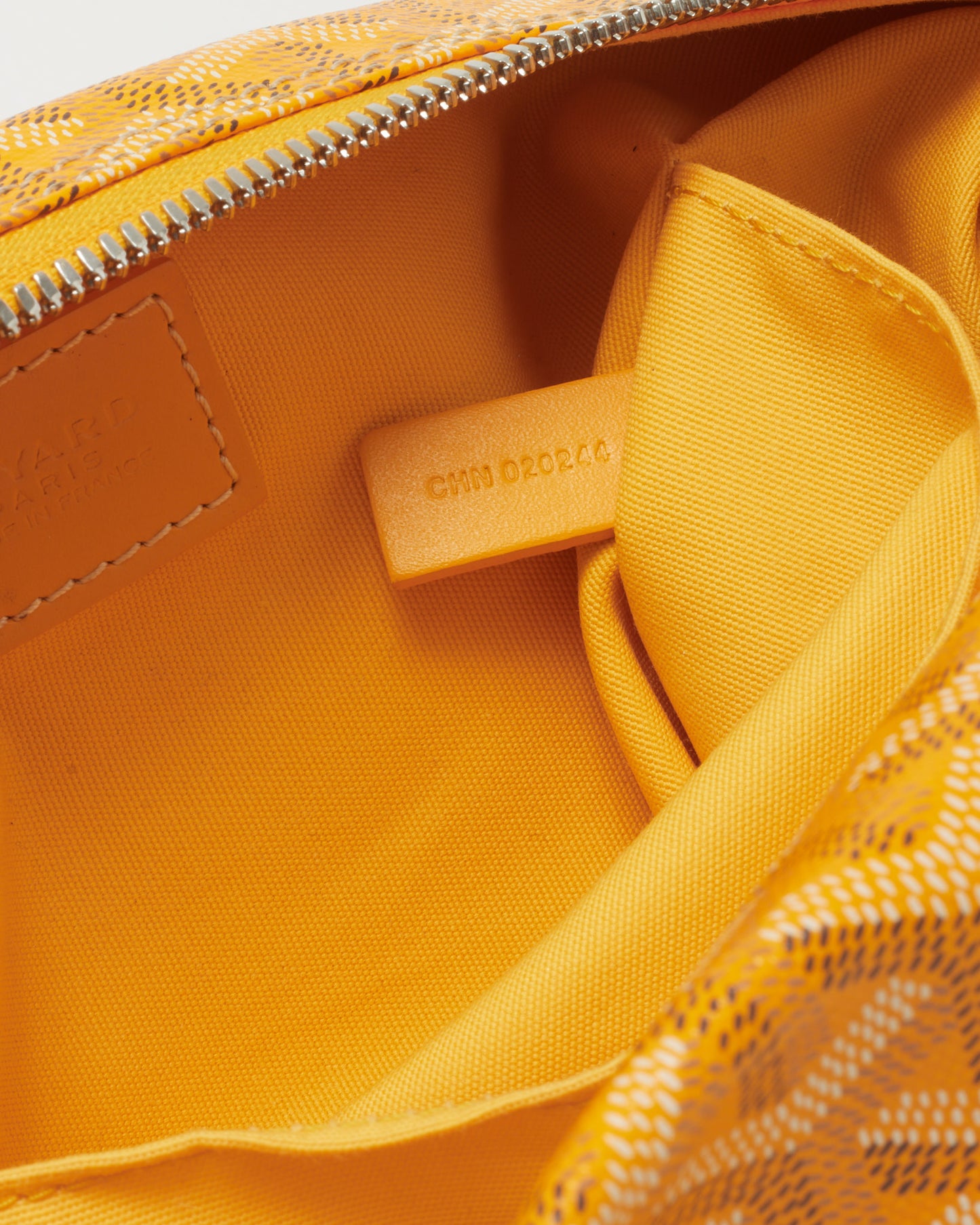 Goyard Yellow Goyardine Coated Canvas Bowling 25 Toiletry Bag