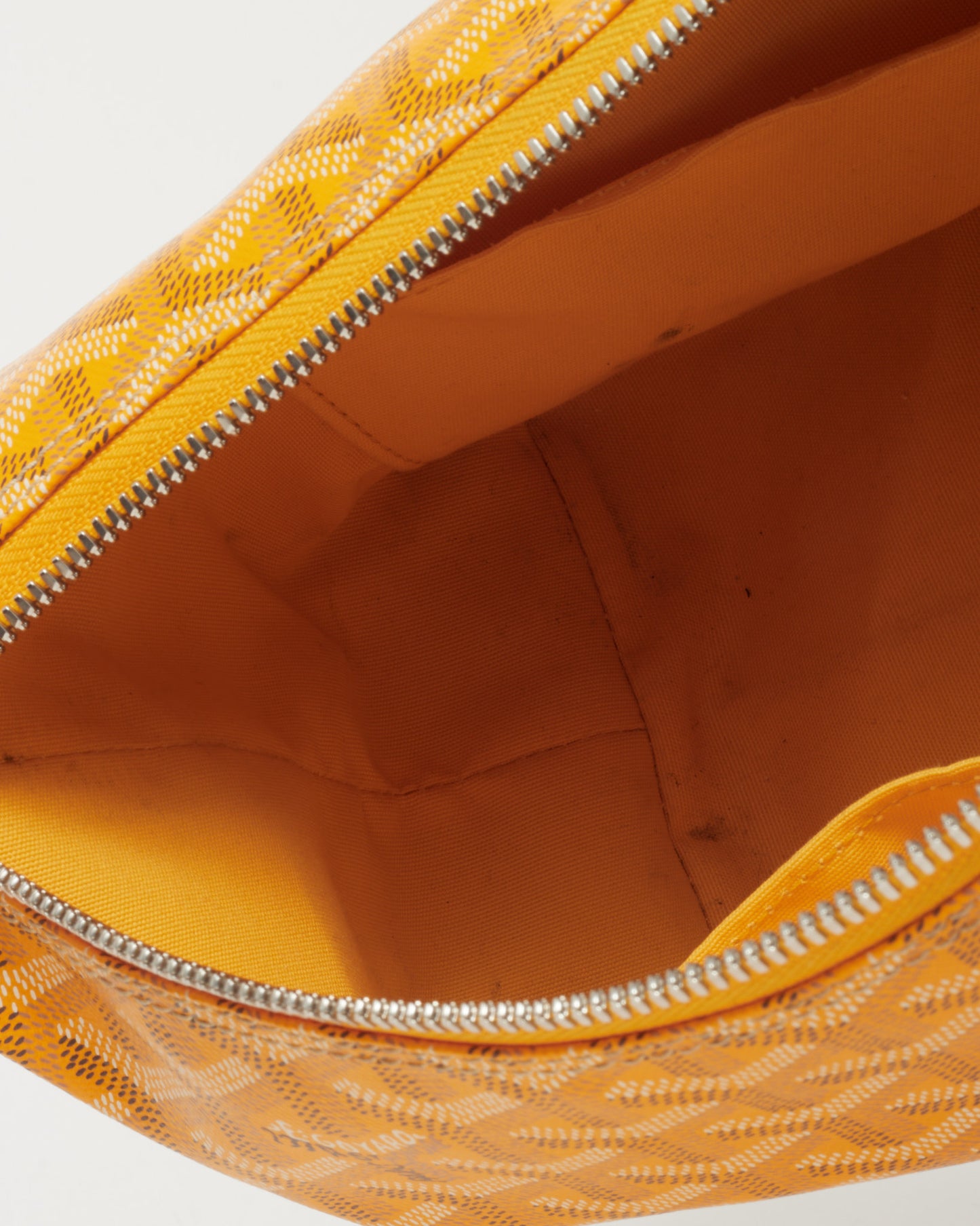 Goyard Yellow Goyardine Coated Canvas Bowling 25 Toiletry Bag