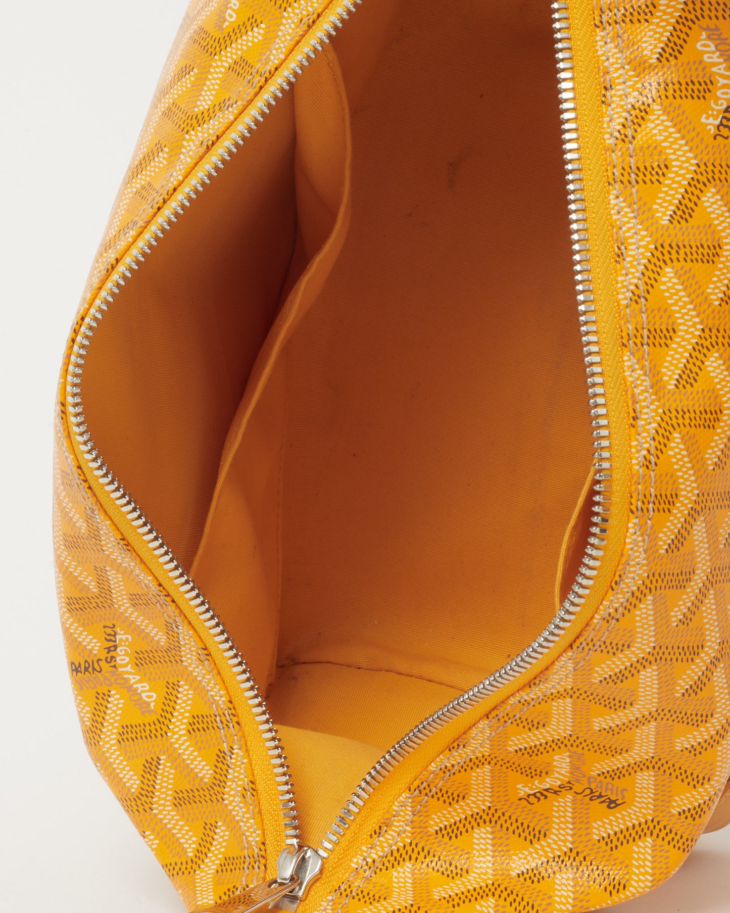 Goyard Yellow Goyardine Coated Canvas Bowling 25 Toiletry Bag