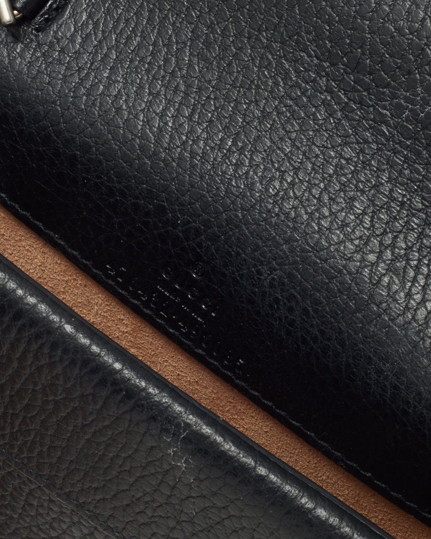 Gucci Black Pebbled Leather Super Mini Dionysus Bag SHW