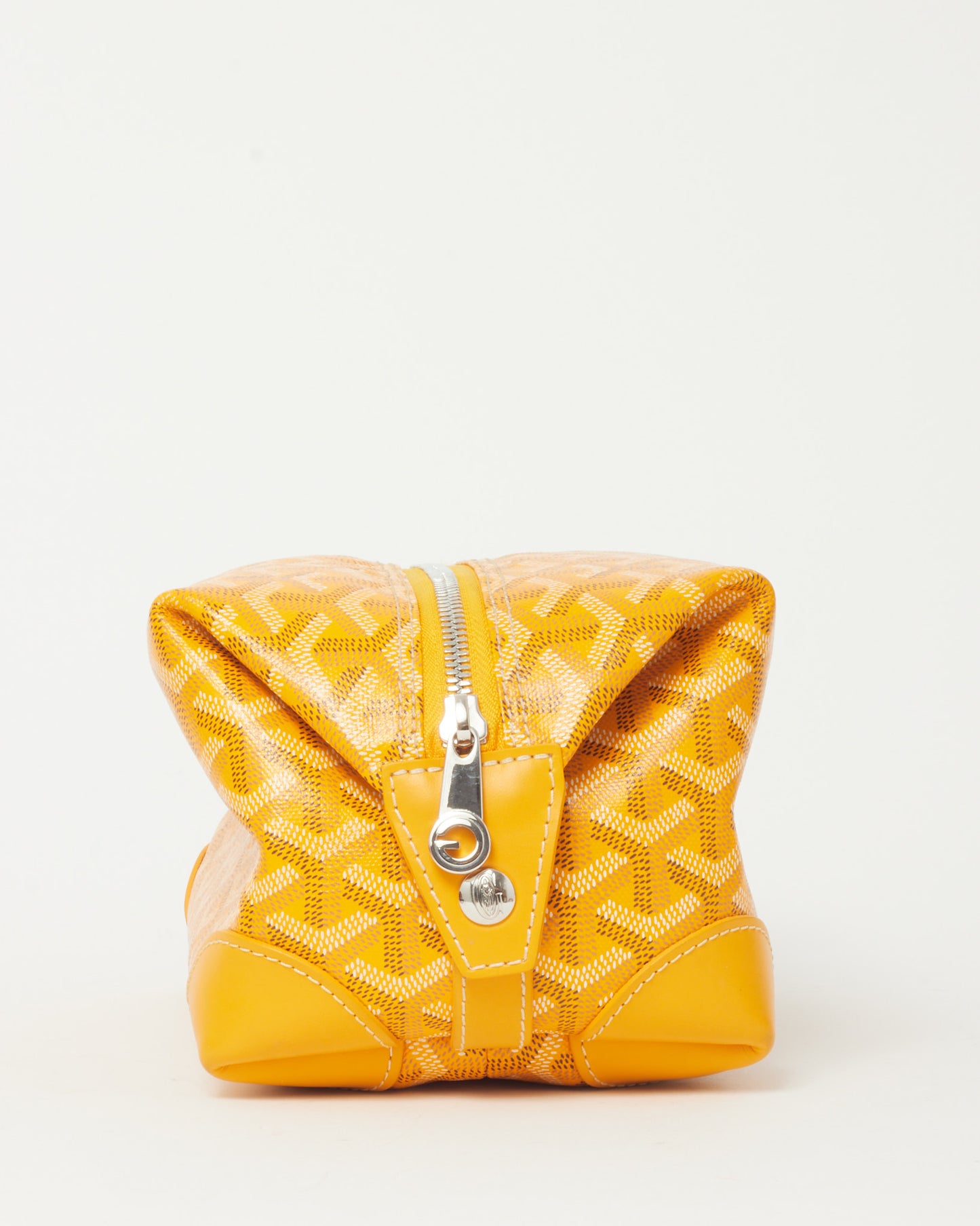 Goyard Yellow Goyardine Coated Canvas Bowling 25 Toiletry Bag