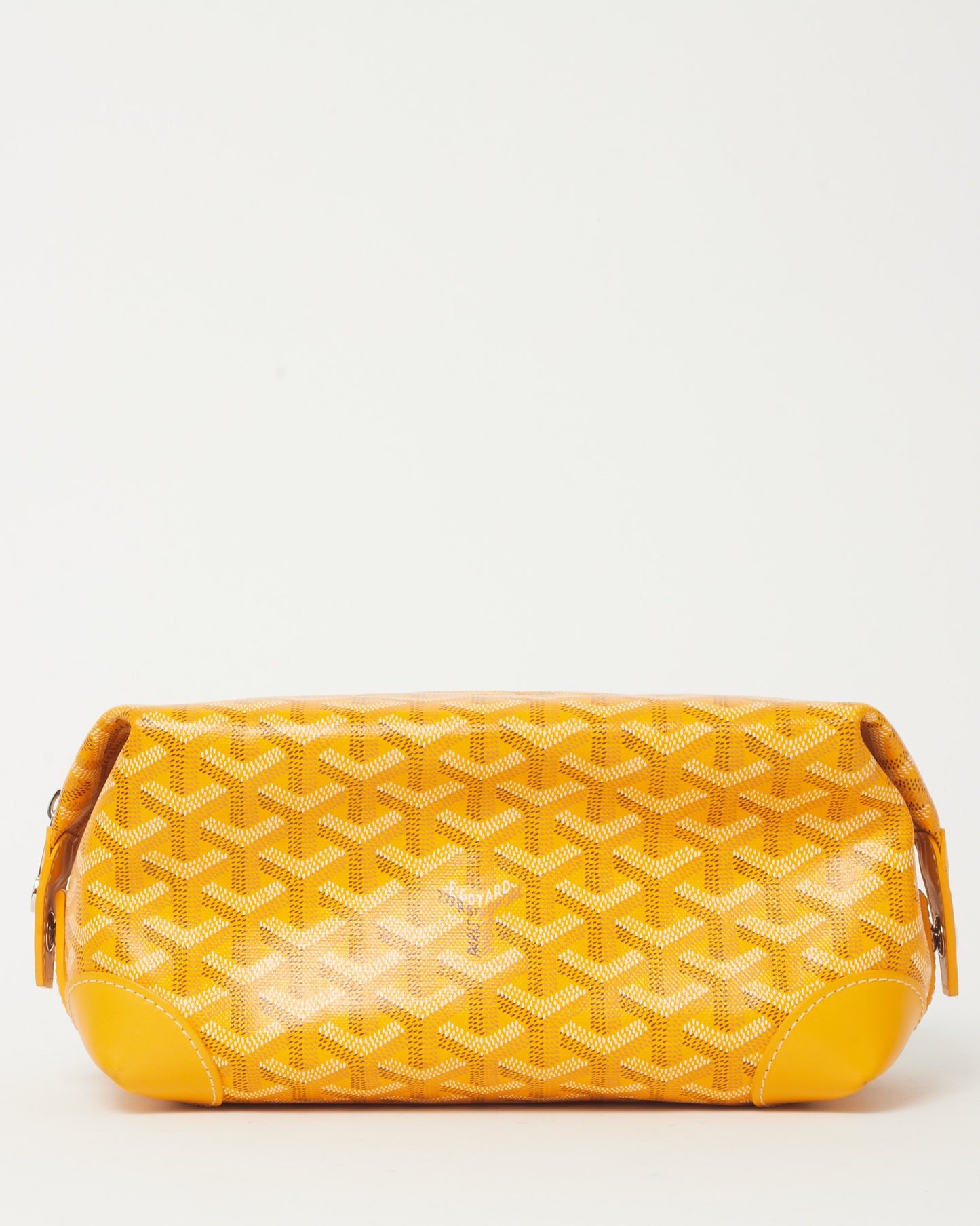 Goyard Yellow Goyardine Coated Canvas Bowling 25 Toiletry Bag