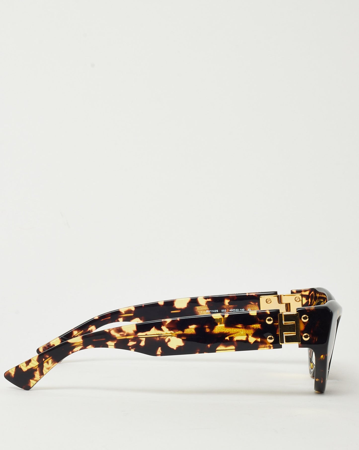 Bottega Veneta Brown Tortoise Acetate BV1142S Cat Eye Sunglasses