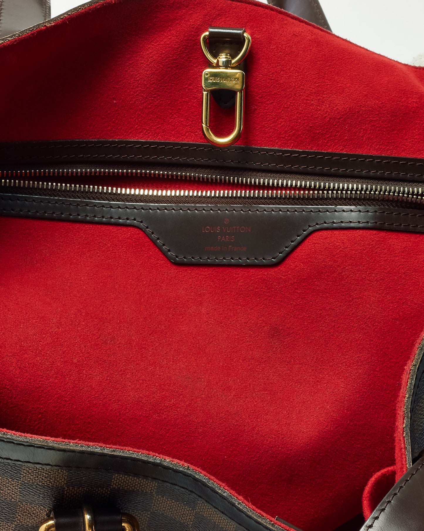 Louis Vuitton Damier Ebene Coated Canvas Hampstead MM Tote Bag