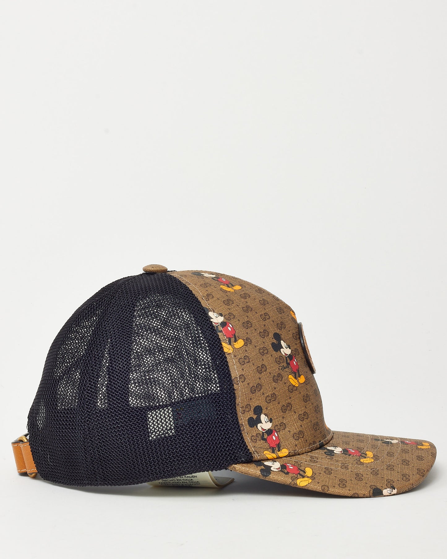 Casquette de baseball Gucci en toile GG Original marron et beige avec bande web