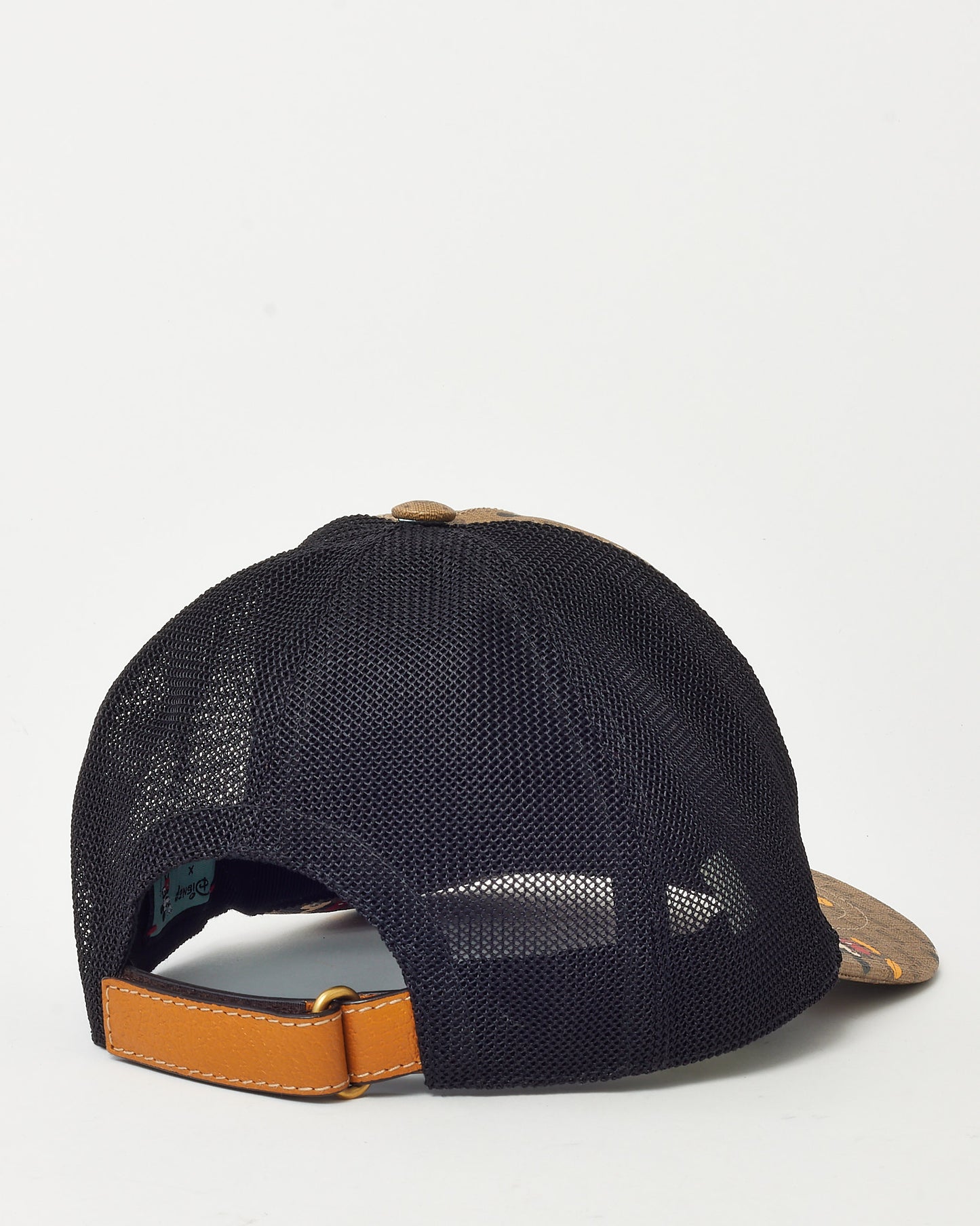 Casquette de baseball Gucci en toile GG Original marron et beige avec bande web