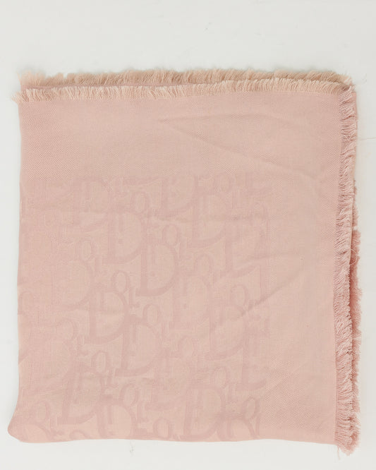 Châle Monogram Louis Vuitton en soie et laine mélangées noires