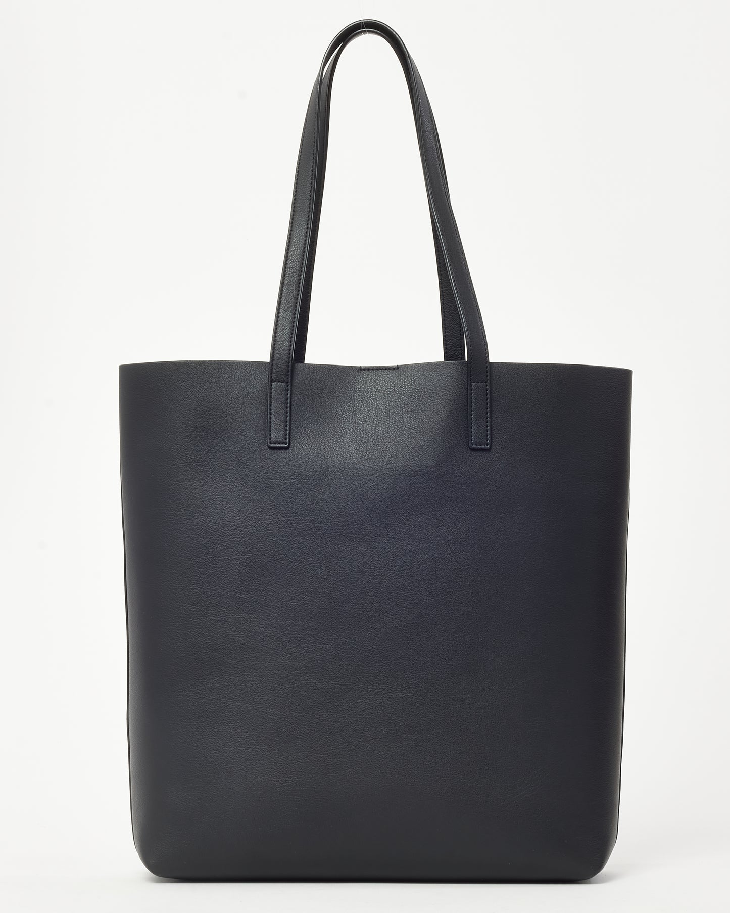 Cabas E/W en cuir de veau noir Saint Laurent