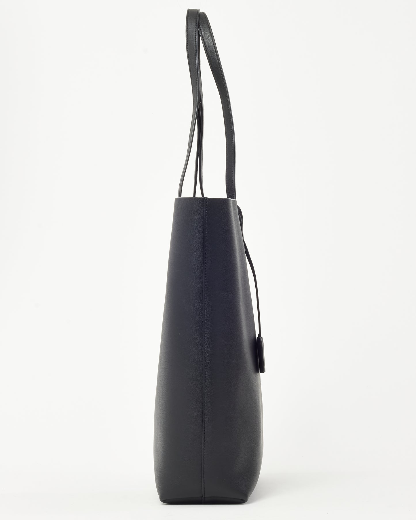 Cabas E/W en cuir de veau noir Saint Laurent