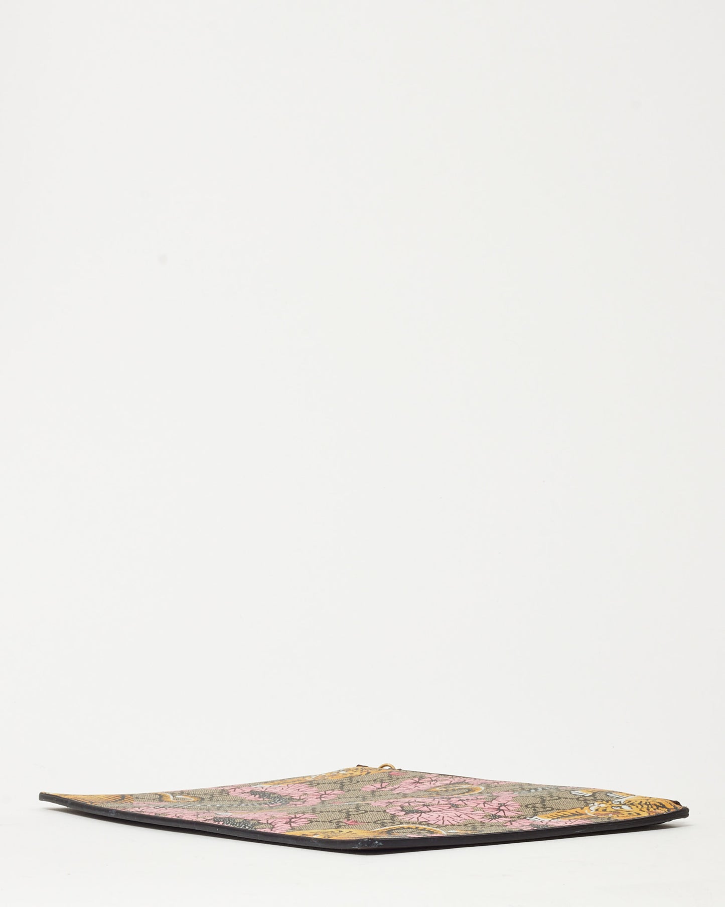 Pochette de soirée/à dragonne Gucci en cuir grainé noir avec mors 1955 doré