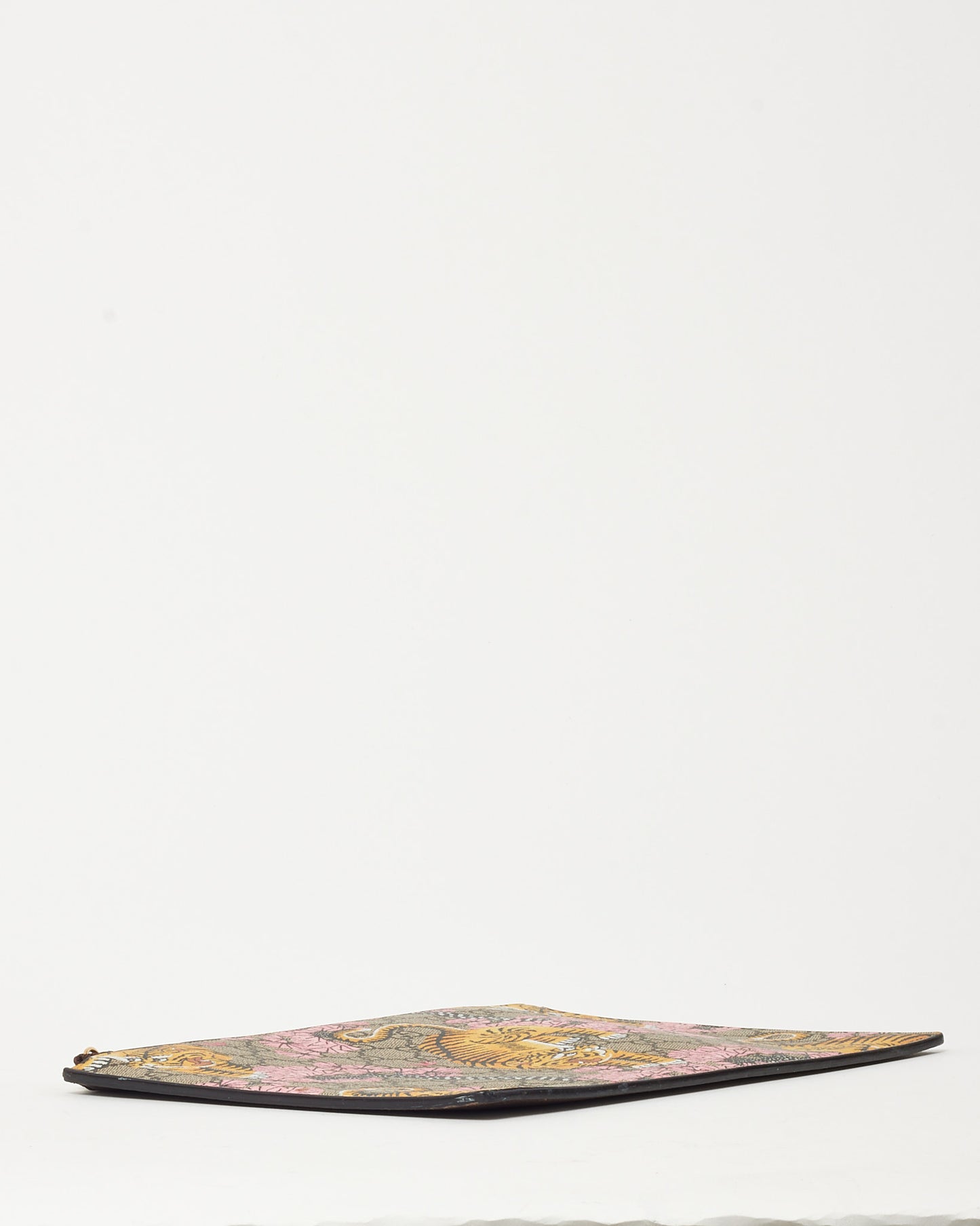 Pochette de soirée/à dragonne Gucci en cuir grainé noir avec mors 1955 doré