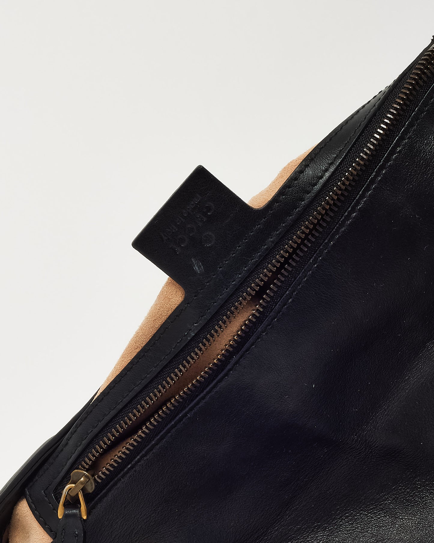 Gucci Black Matelassé Leather Medium GG Marmont Shoulder Bag GHW