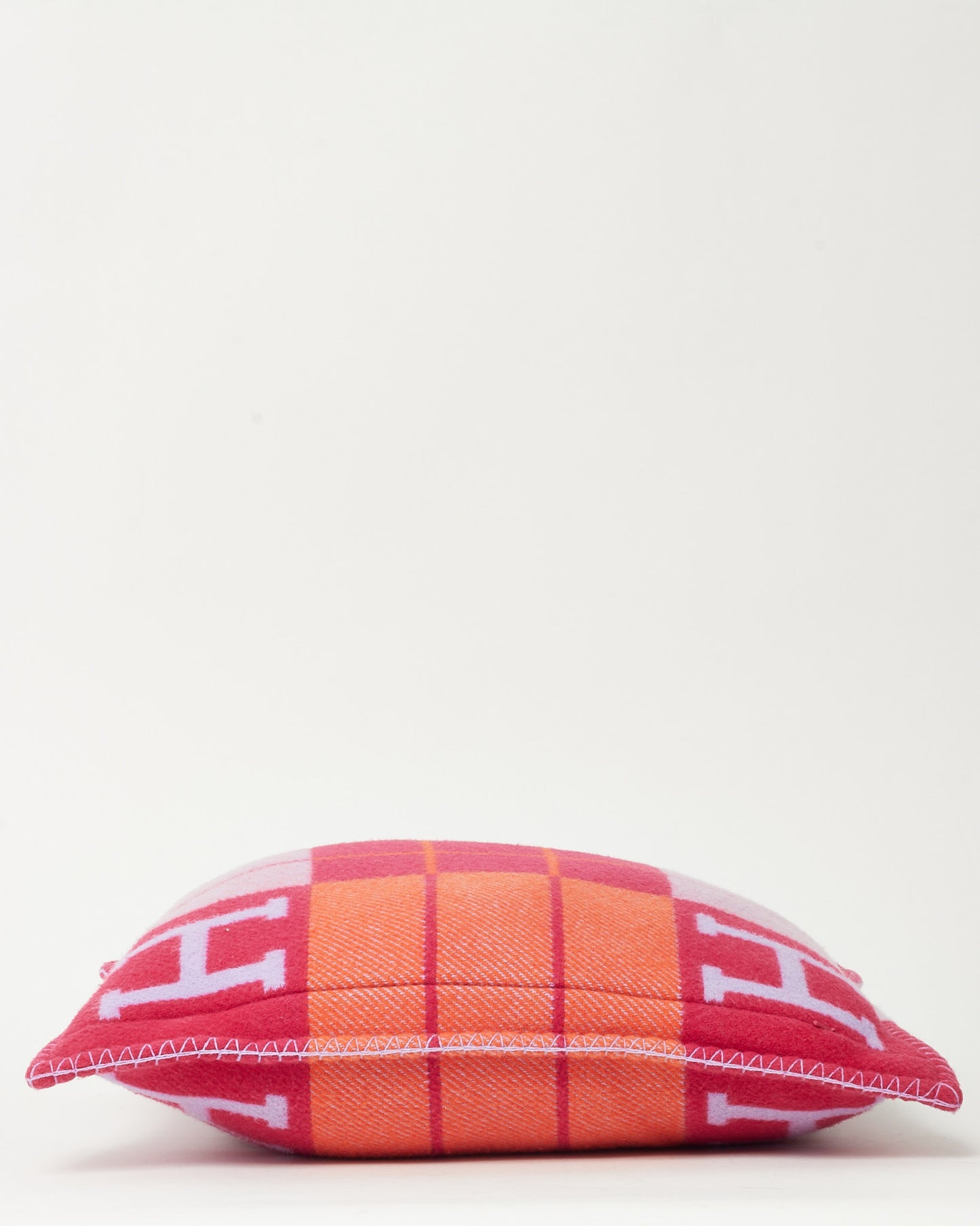 Plaid Hermès Avalon III en Laine Marron