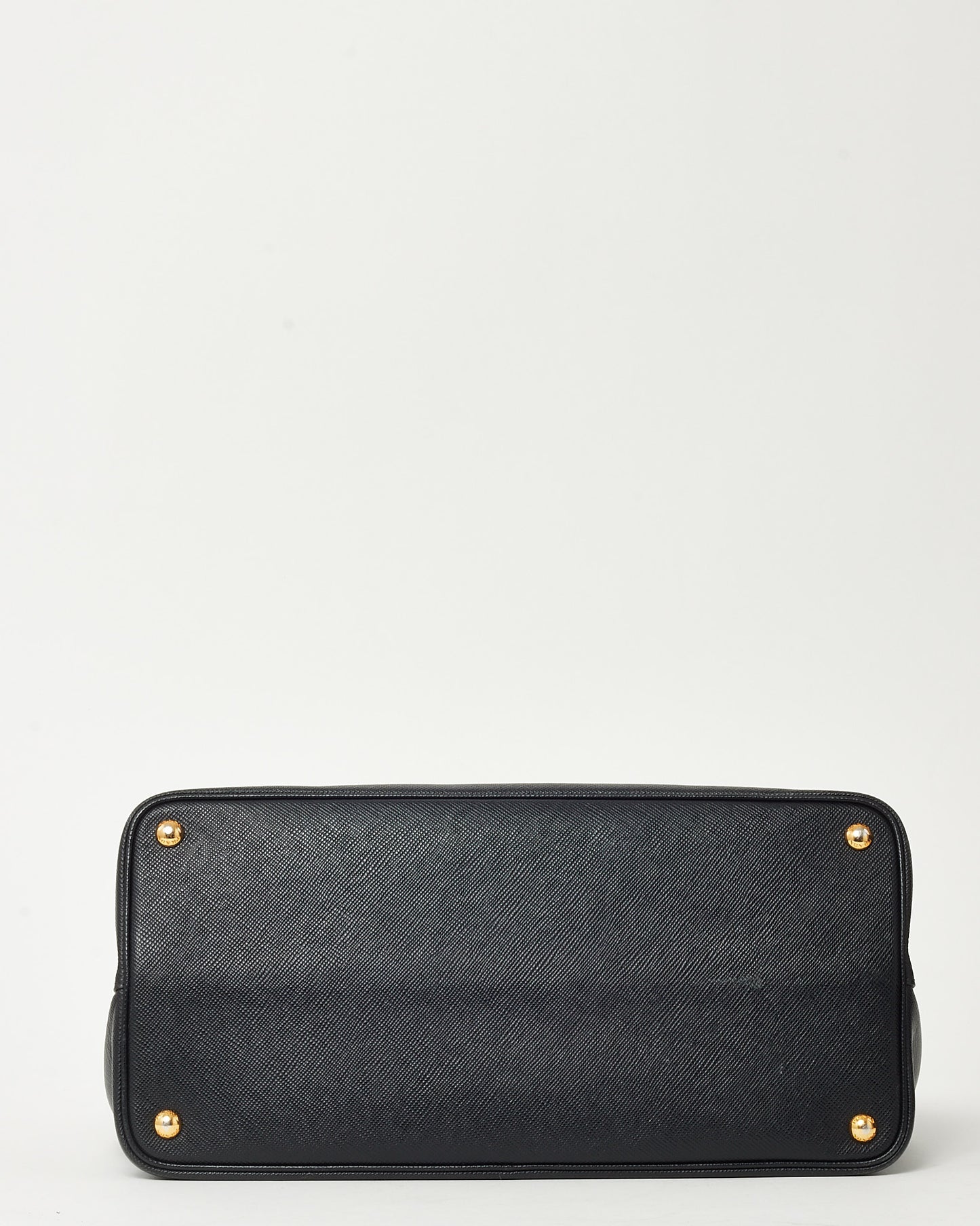 Prada Black Saffiano Leather Large Double Tote Bag