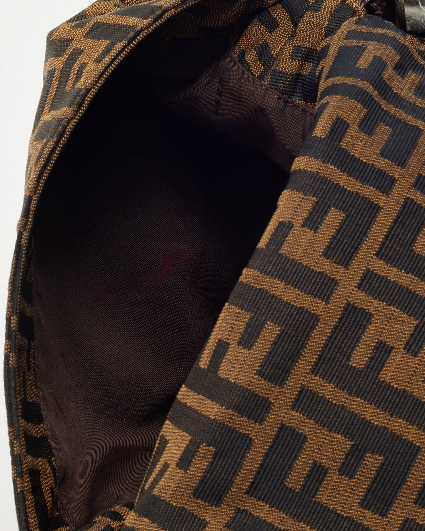 Fendi Brown Tobacco Zucca Monogram Canvas Mama Baguette Shoulder Bag