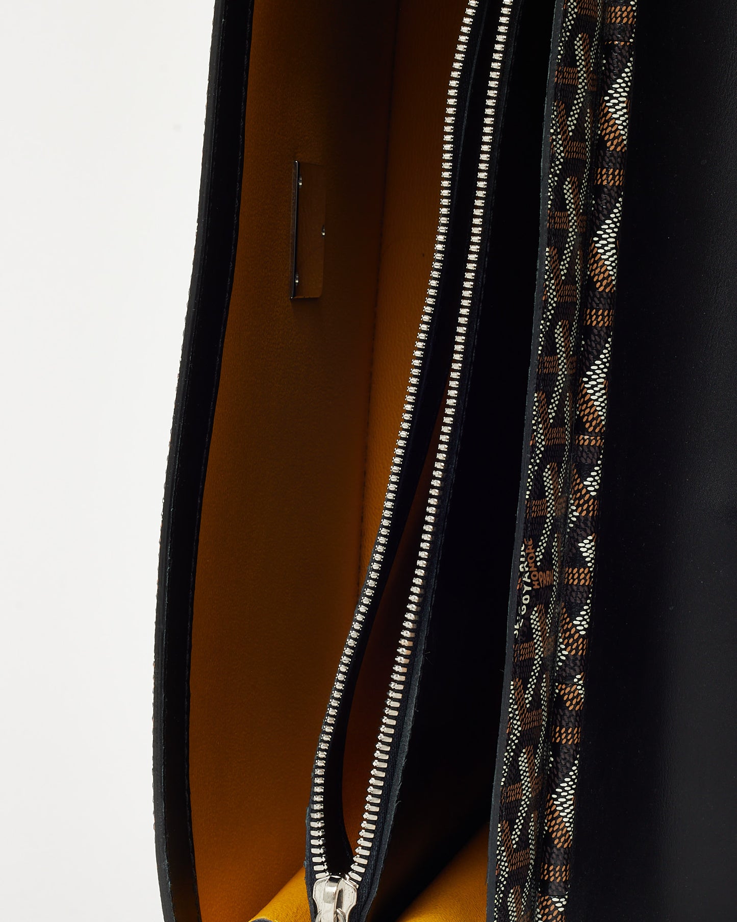 Goyard Black Goyardine Coated Canvas Serviette Large Briefcase
