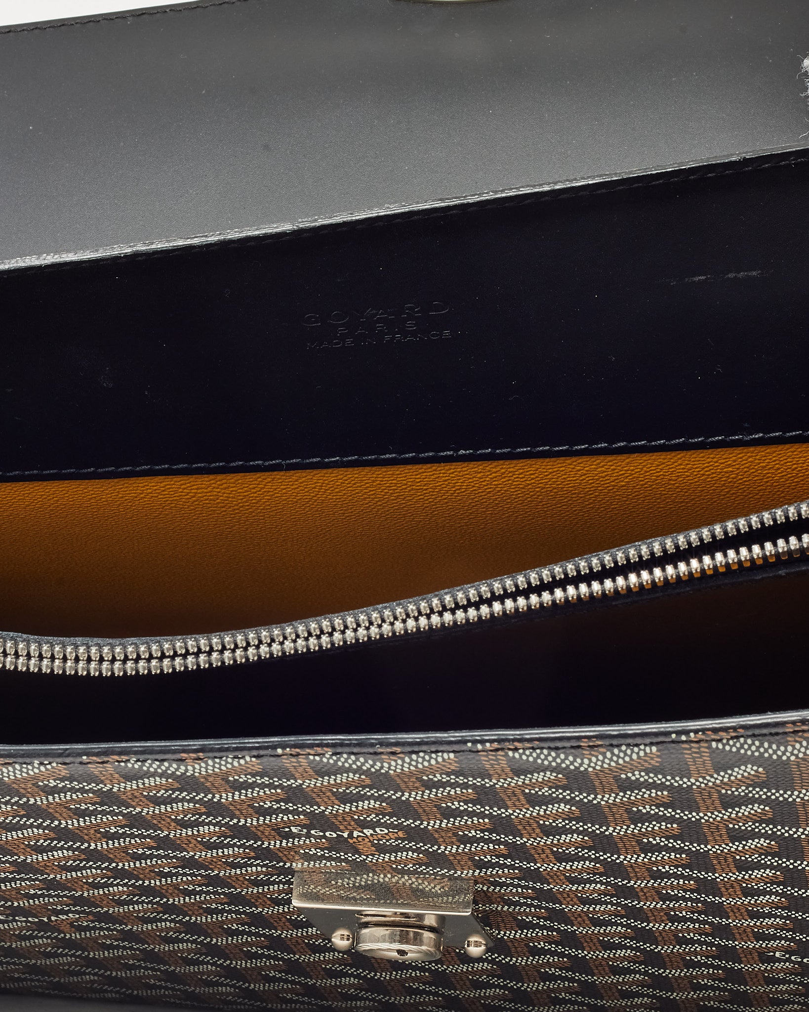 Buy Goyard Black Goyardine Coated Canvas Serviette Large Briefcase