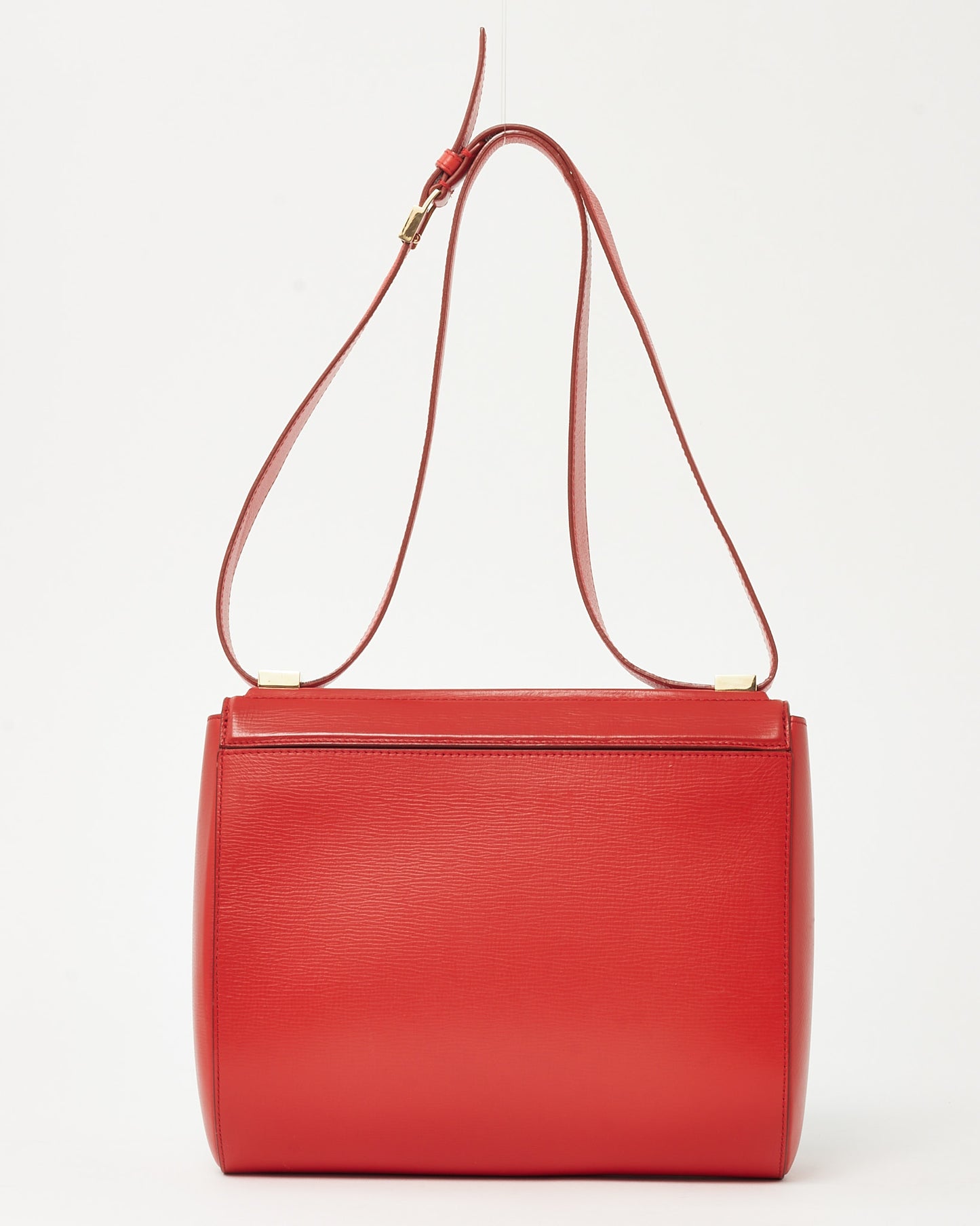 Givenchy Red Grained Leather Medium Pandora Box Crossbody Bag