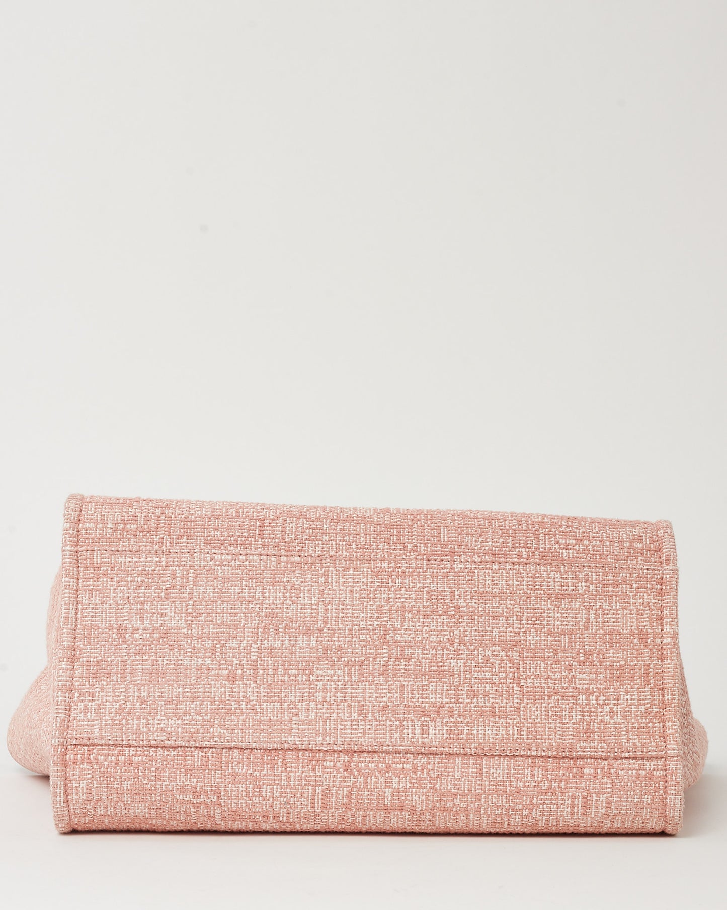 Chanel Pink Lurex Boucle Tweed Chanel Logo Medium Deauville Tote SHW