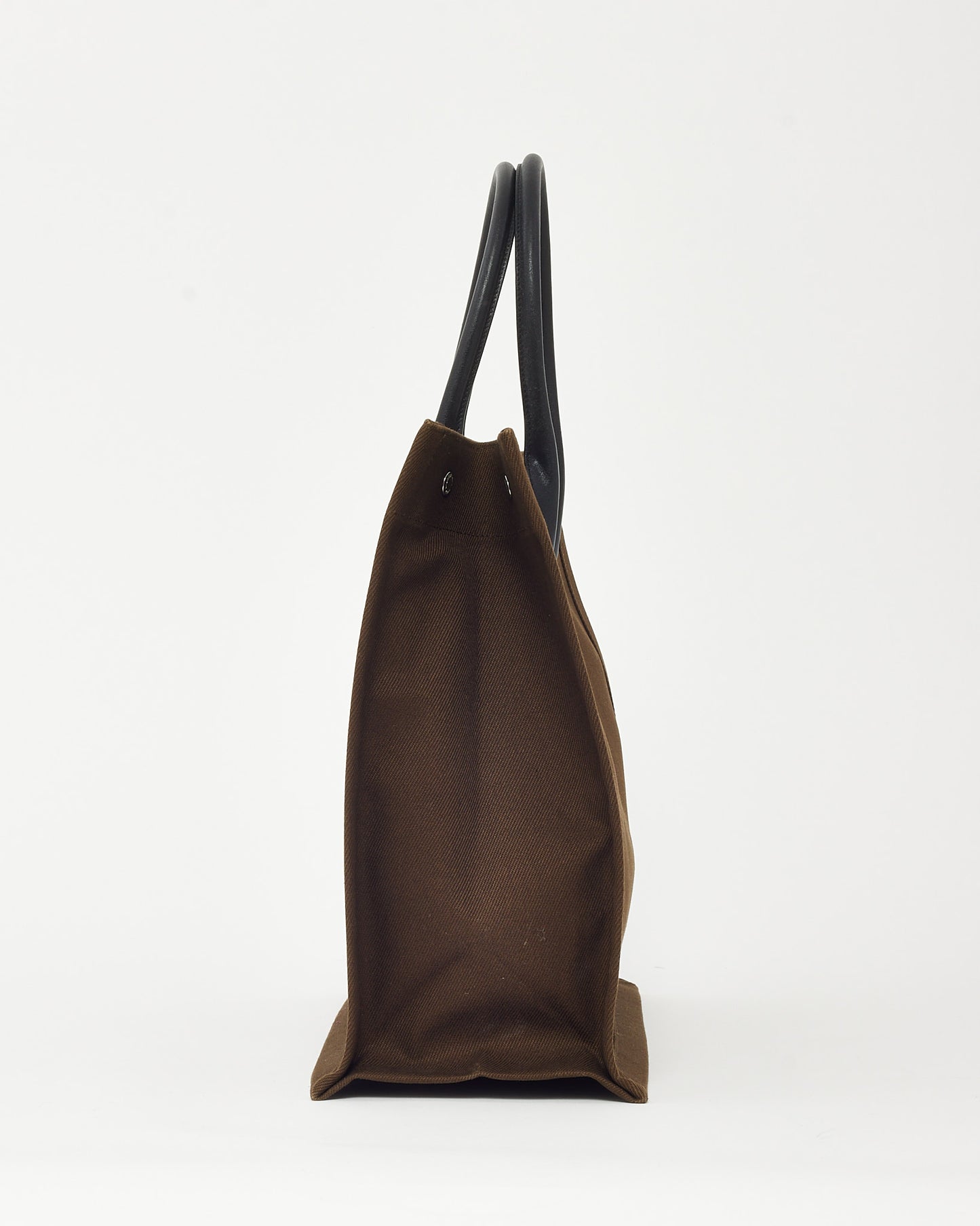 Sac cabas Saint Laurent Rive Gauche grand modèle en lin kaki