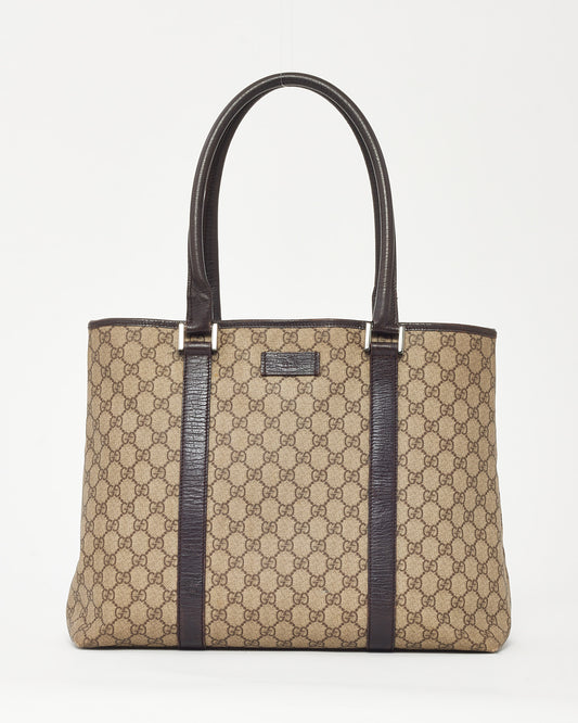 Sac Hobo Gucci Grand Modèle Soho GG en Cuir de Veau Grainé Noir avec Bandoulière
