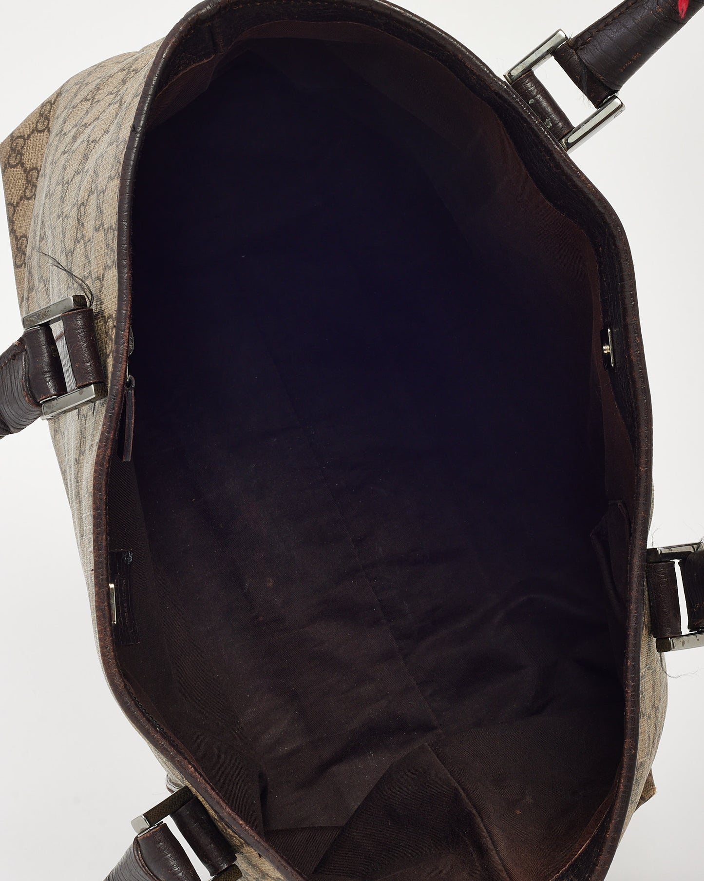 Sac Hobo Gucci Grand Modèle Soho GG en Cuir de Veau Grainé Noir avec Bandoulière