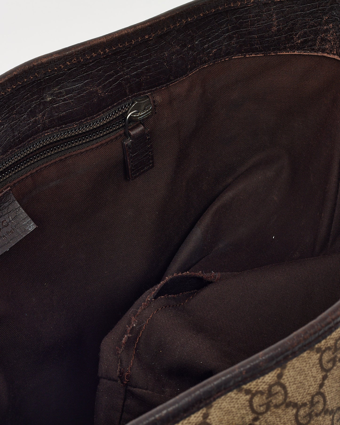 Sac Hobo Gucci Grand Modèle Soho GG en Cuir de Veau Grainé Noir avec Bandoulière