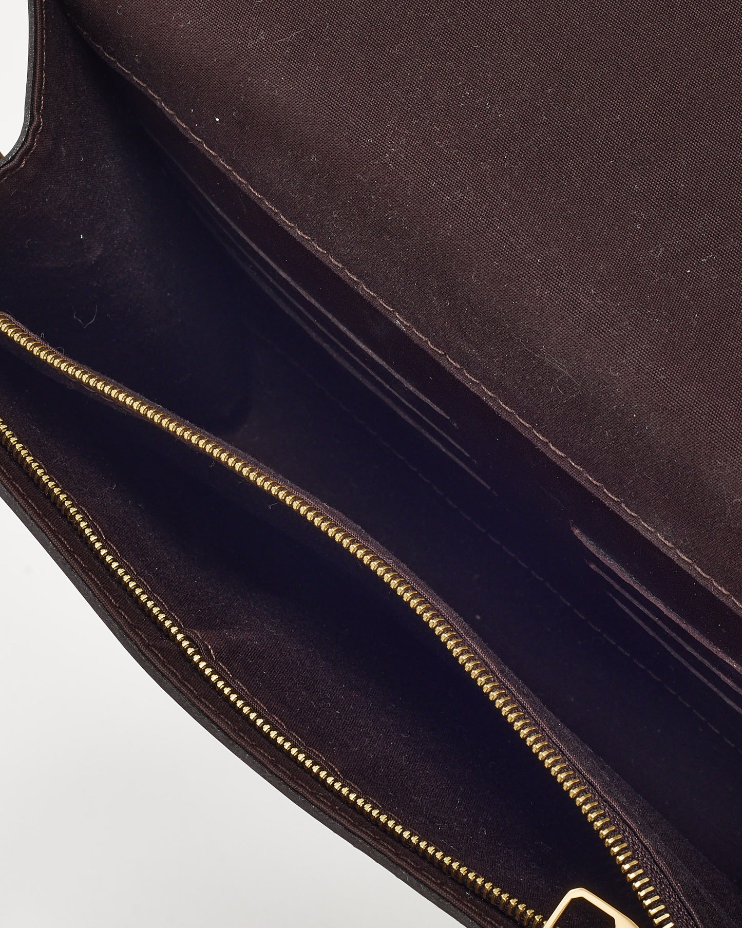 Louis Vuitton Purple Amarante Patent Leather Louise Lockme Chain Shoulder Bag MM