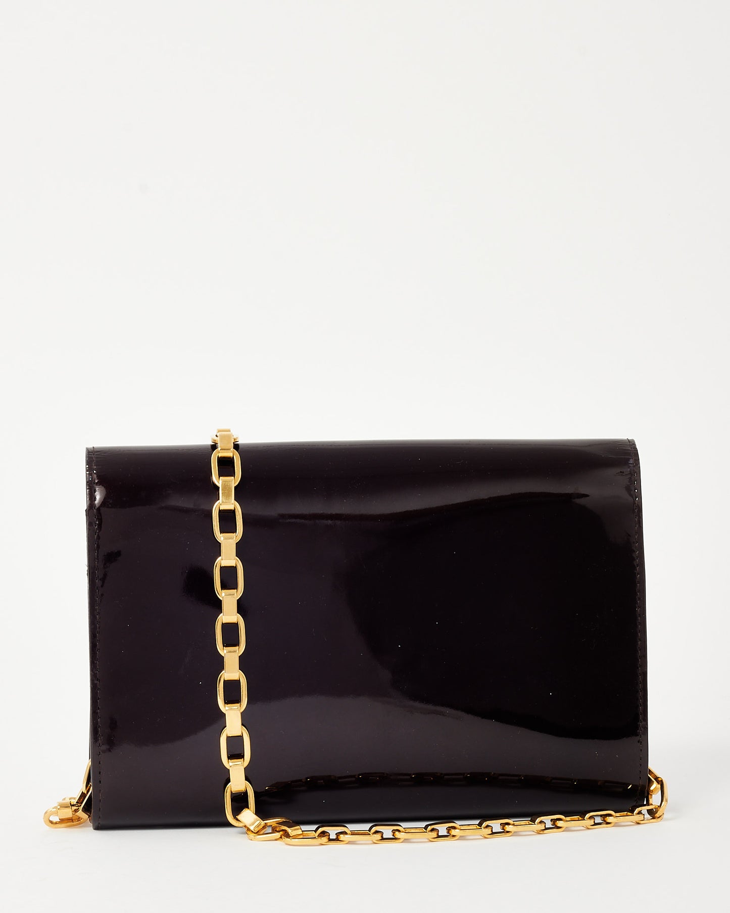 Louis Vuitton Purple Amarante Patent Leather Louise Lockme Chain Shoulder Bag MM
