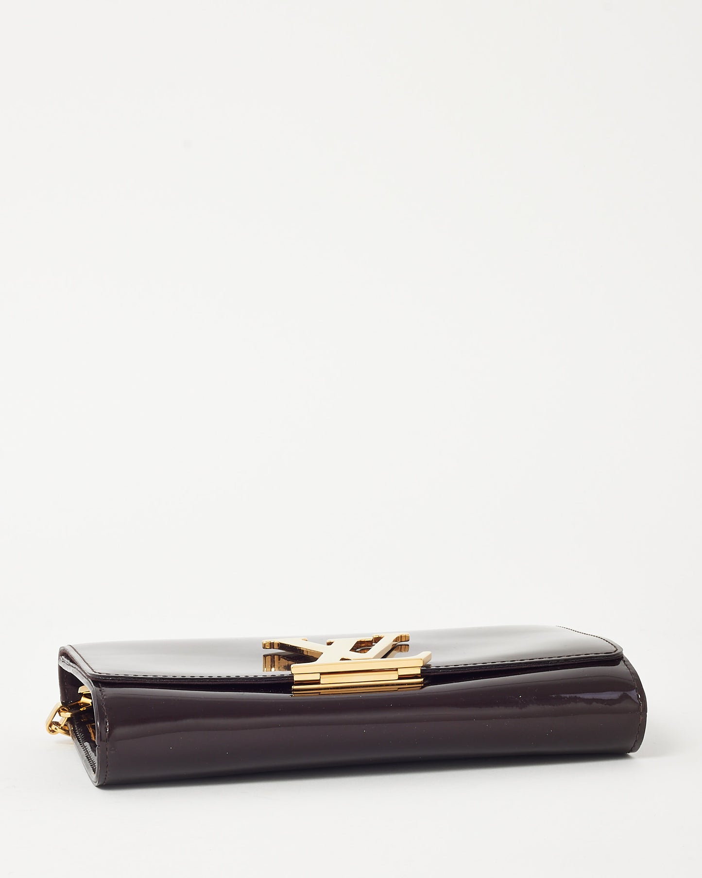 Louis Vuitton Purple Amarante Patent Leather Louise Lockme Chain Shoulder Bag MM