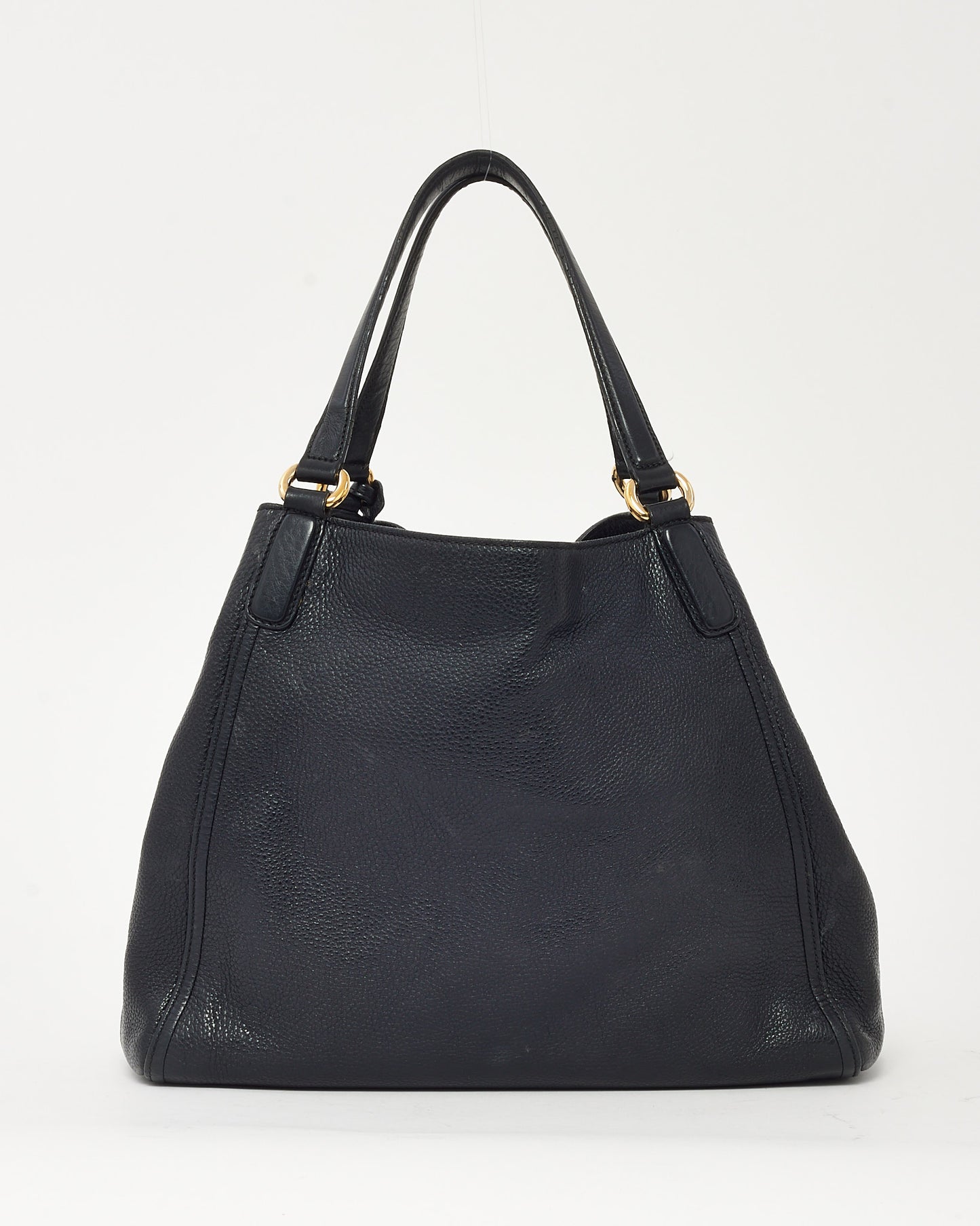 Sac Hobo Gucci Grand Modèle Soho GG en Cuir de Veau Grainé Noir avec Bandoulière