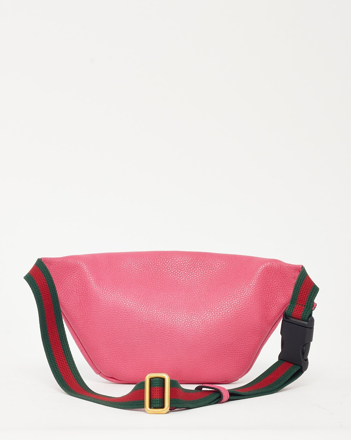 Gucci Pink Leather Web Logo Small Belt Bag