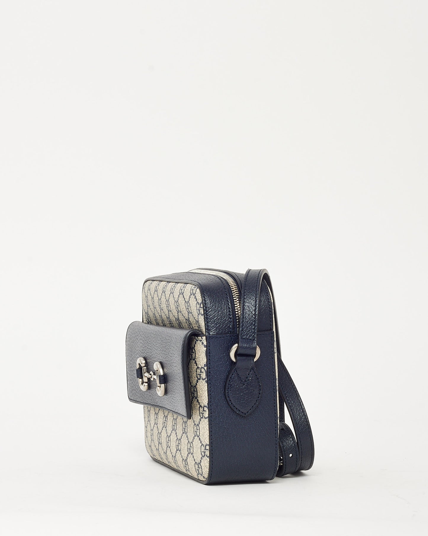 Sac bandoulière Gucci Horsebit 1955 petit modèle en toile monogrammée