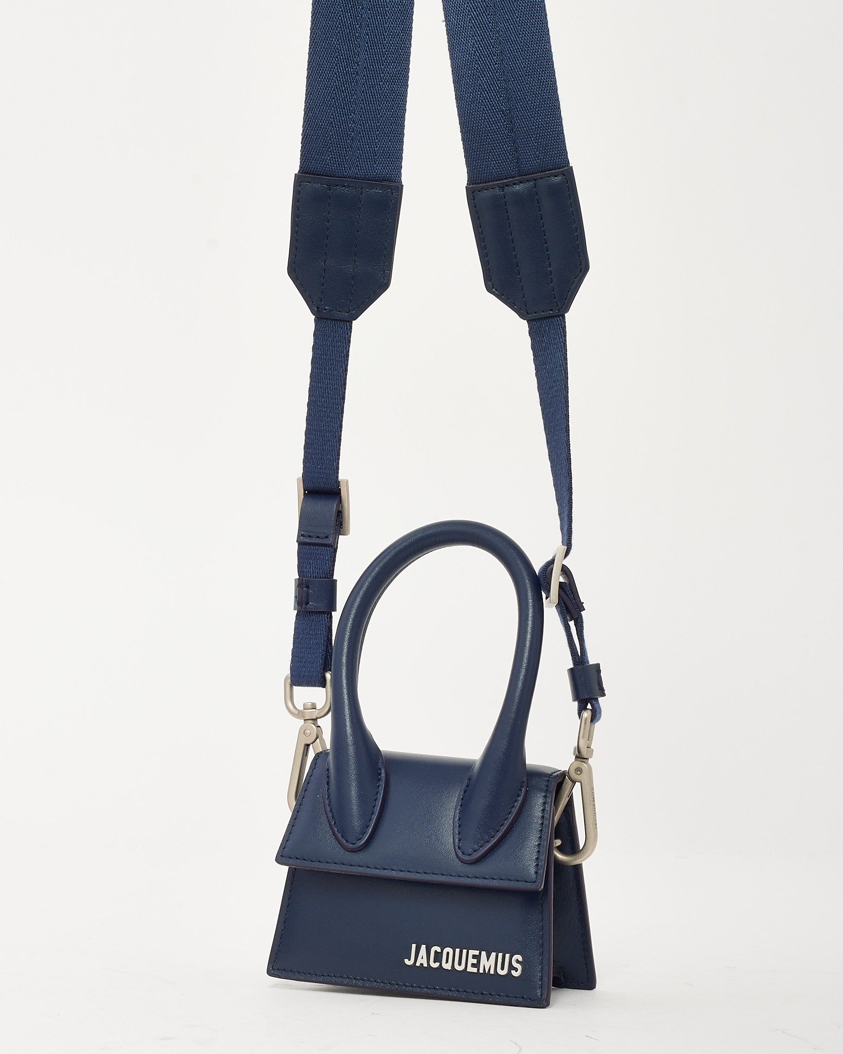 Buy Jacquemus Navy Leather Mini Chiquito Crossbody Bag