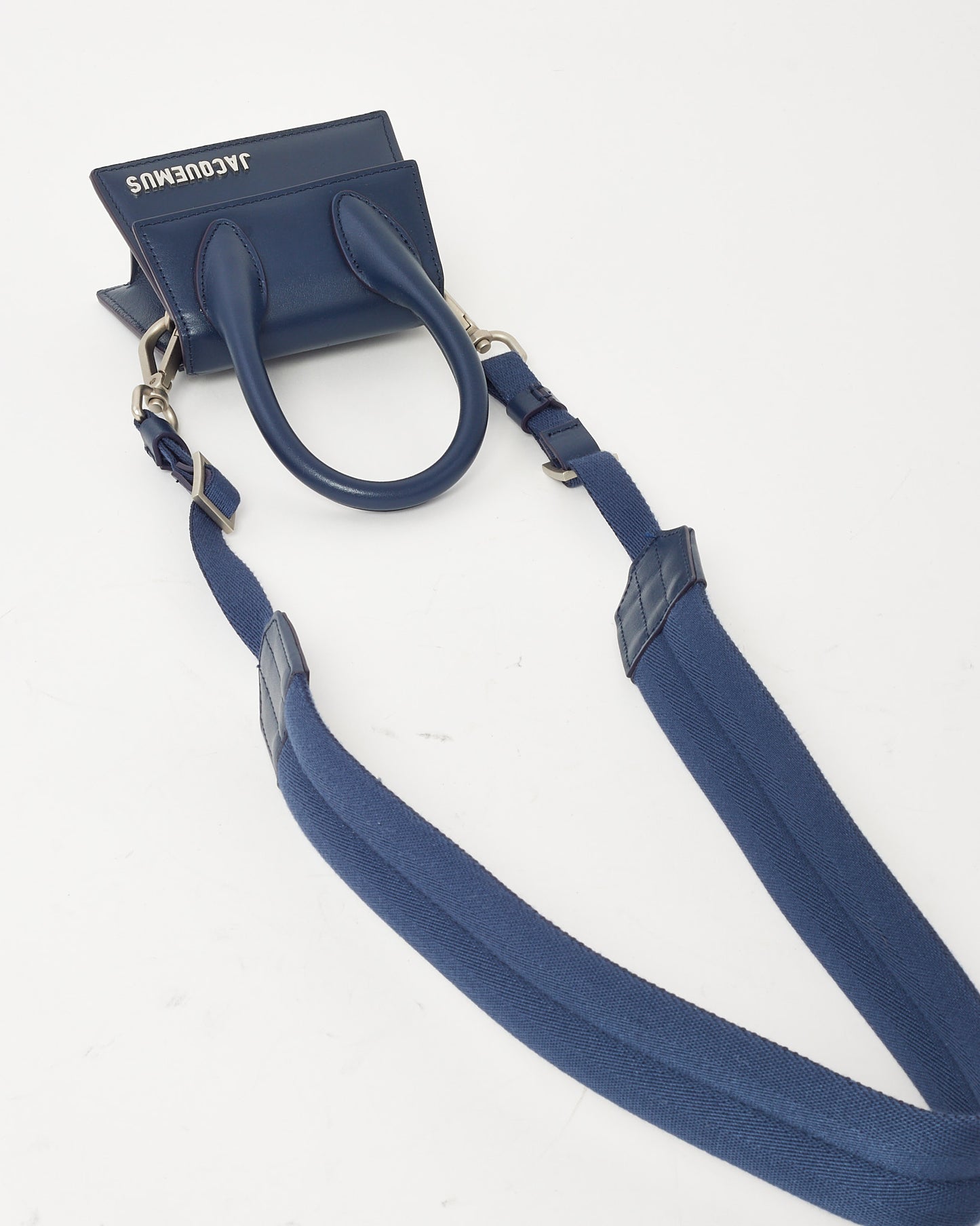 Jacquemus Navy Leather Mini Chiquito Crossbody Bag