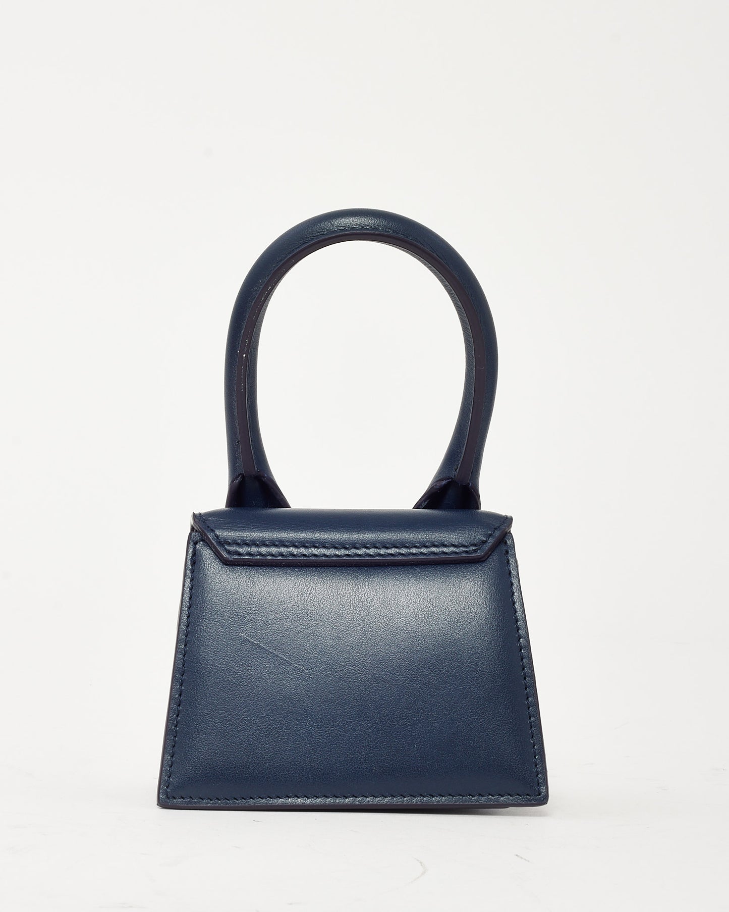 Jacquemus Navy Leather Mini Chiquito Crossbody Bag