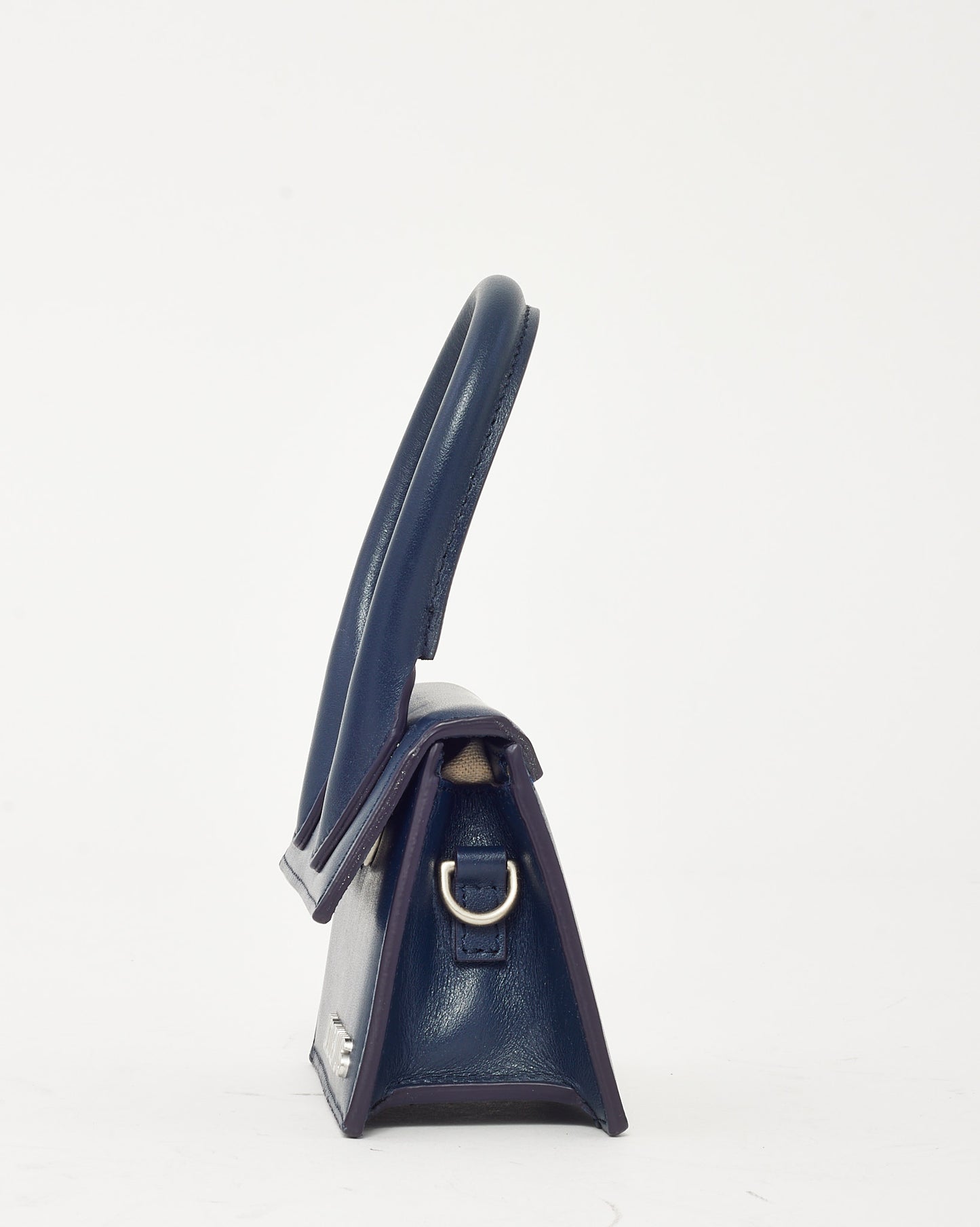 Jacquemus Navy Leather Mini Chiquito Crossbody Bag