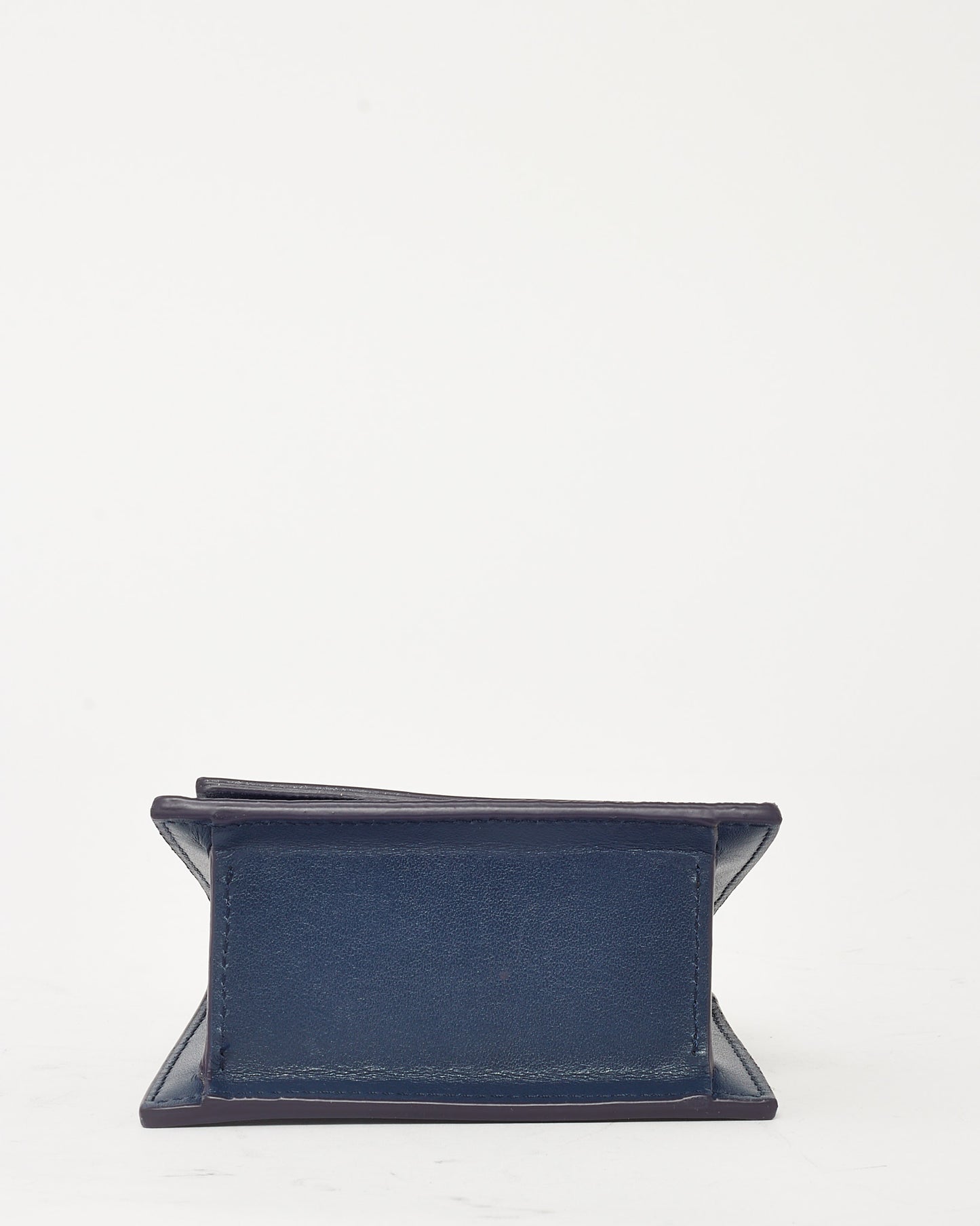 Jacquemus Navy Leather Mini Chiquito Crossbody Bag